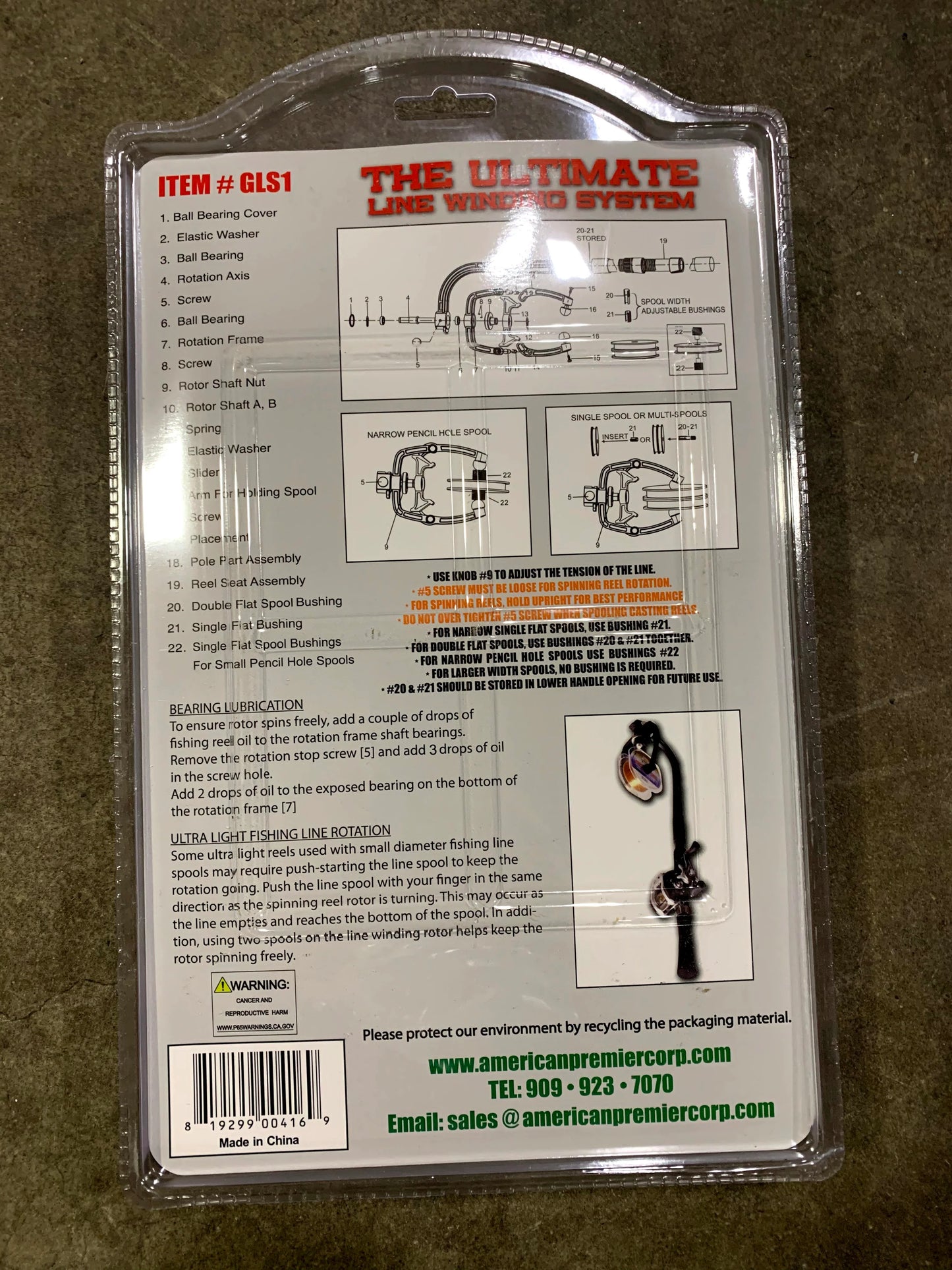 American Premier Ultimate Line Winding System