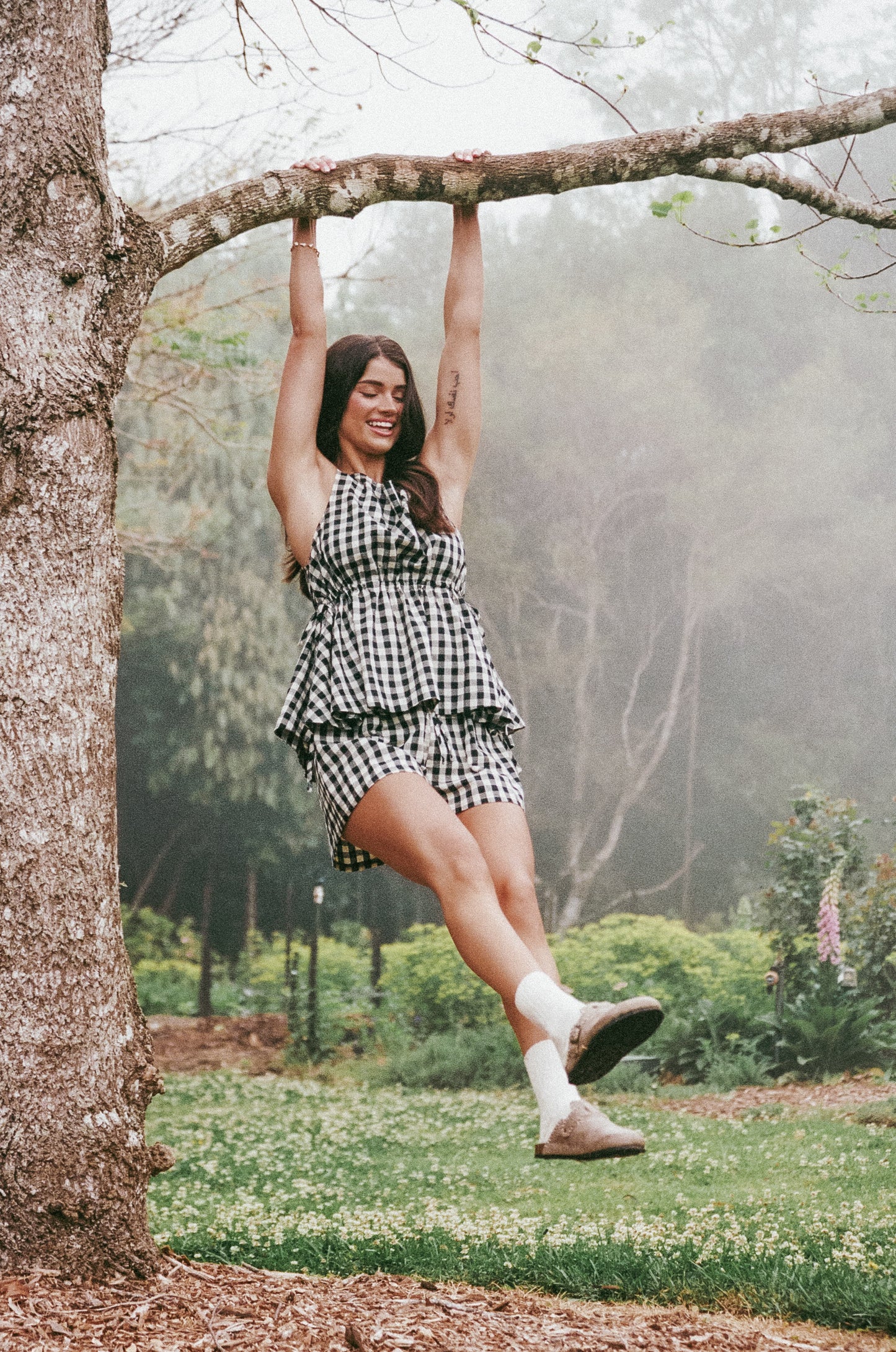 Rory Top - Black Gingham