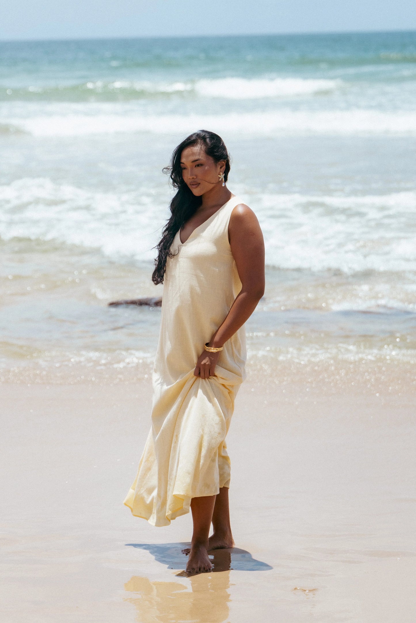 Lia Maxi Dress - Lemon