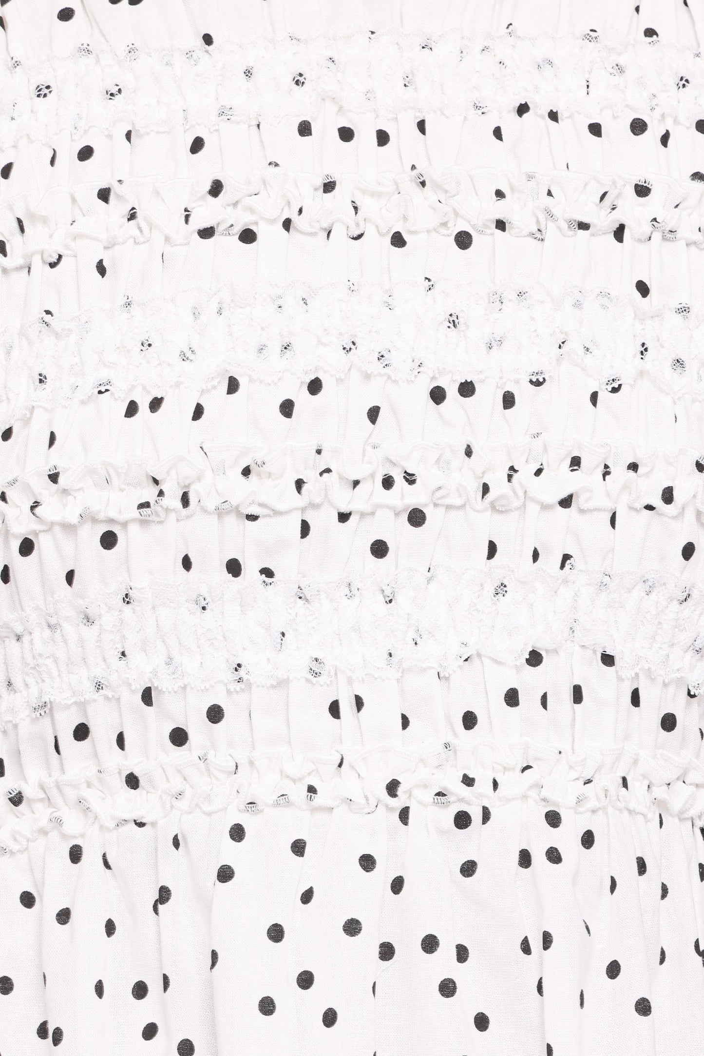 Jaclyn Mini Dress - White Polka Dot