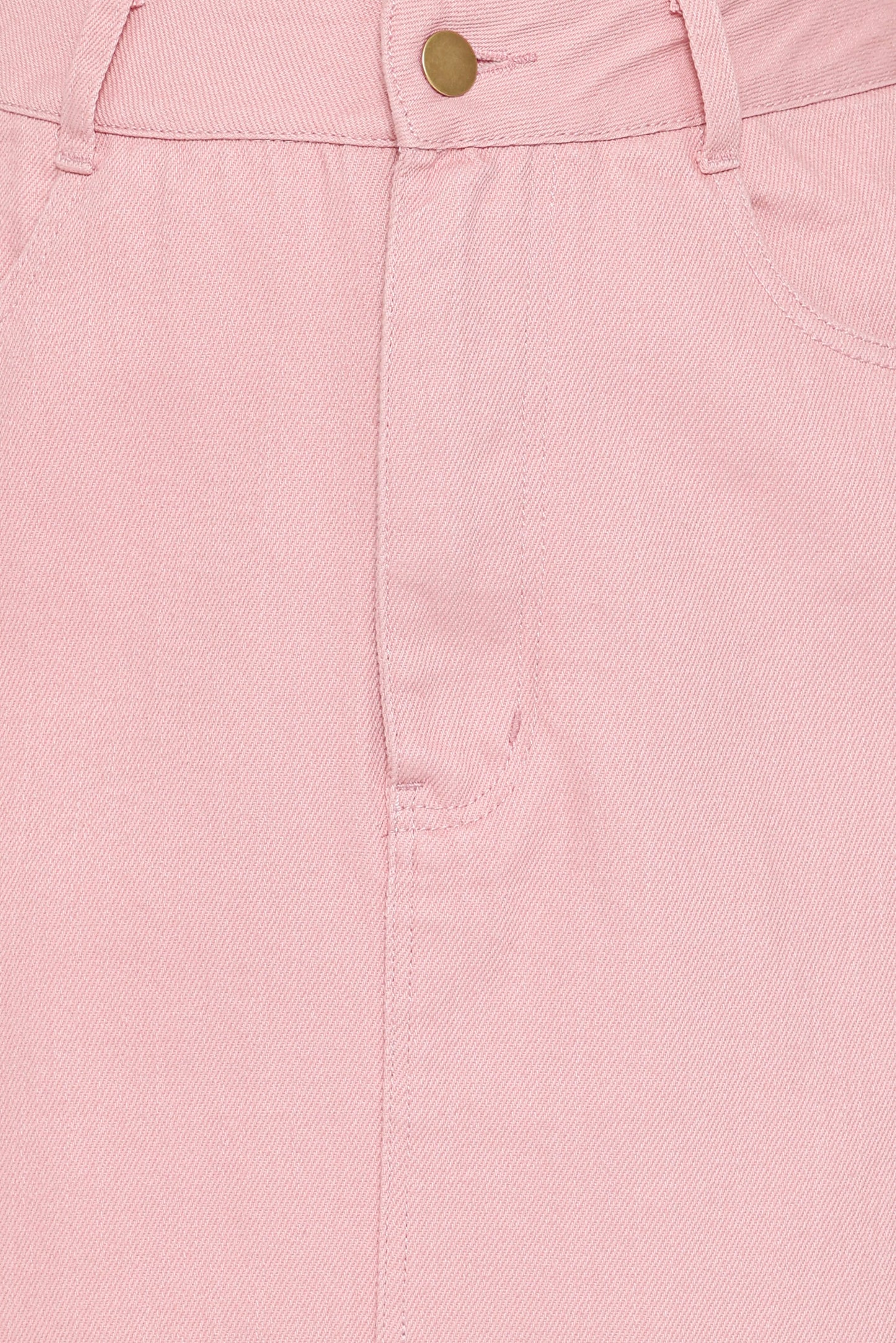 Dana Denim Midi Skirt - Dusty Pink