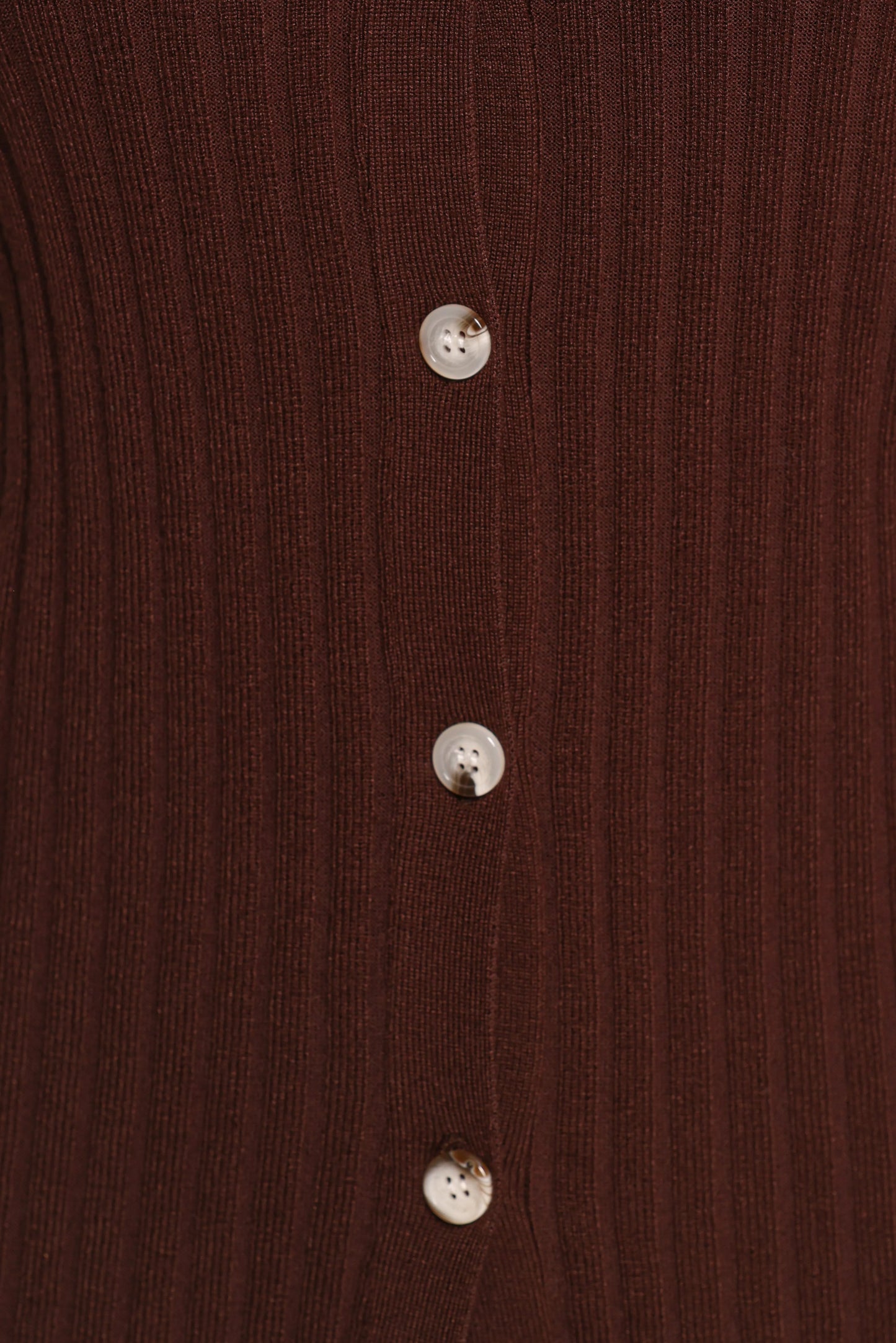 Aylia Ribbed Knit Set - Chocolate