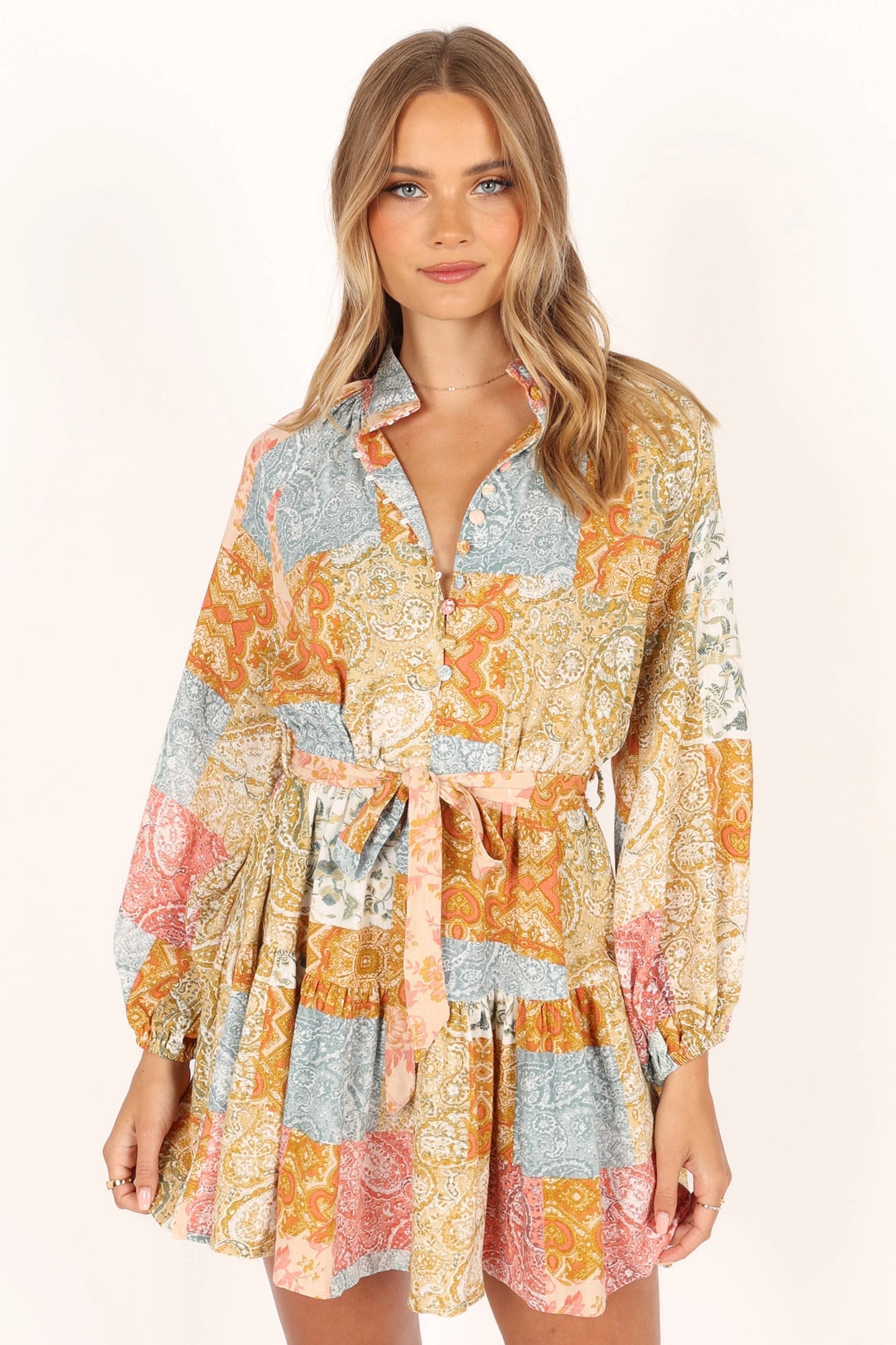Silante Long Sleeve Mini Dress - Maxine