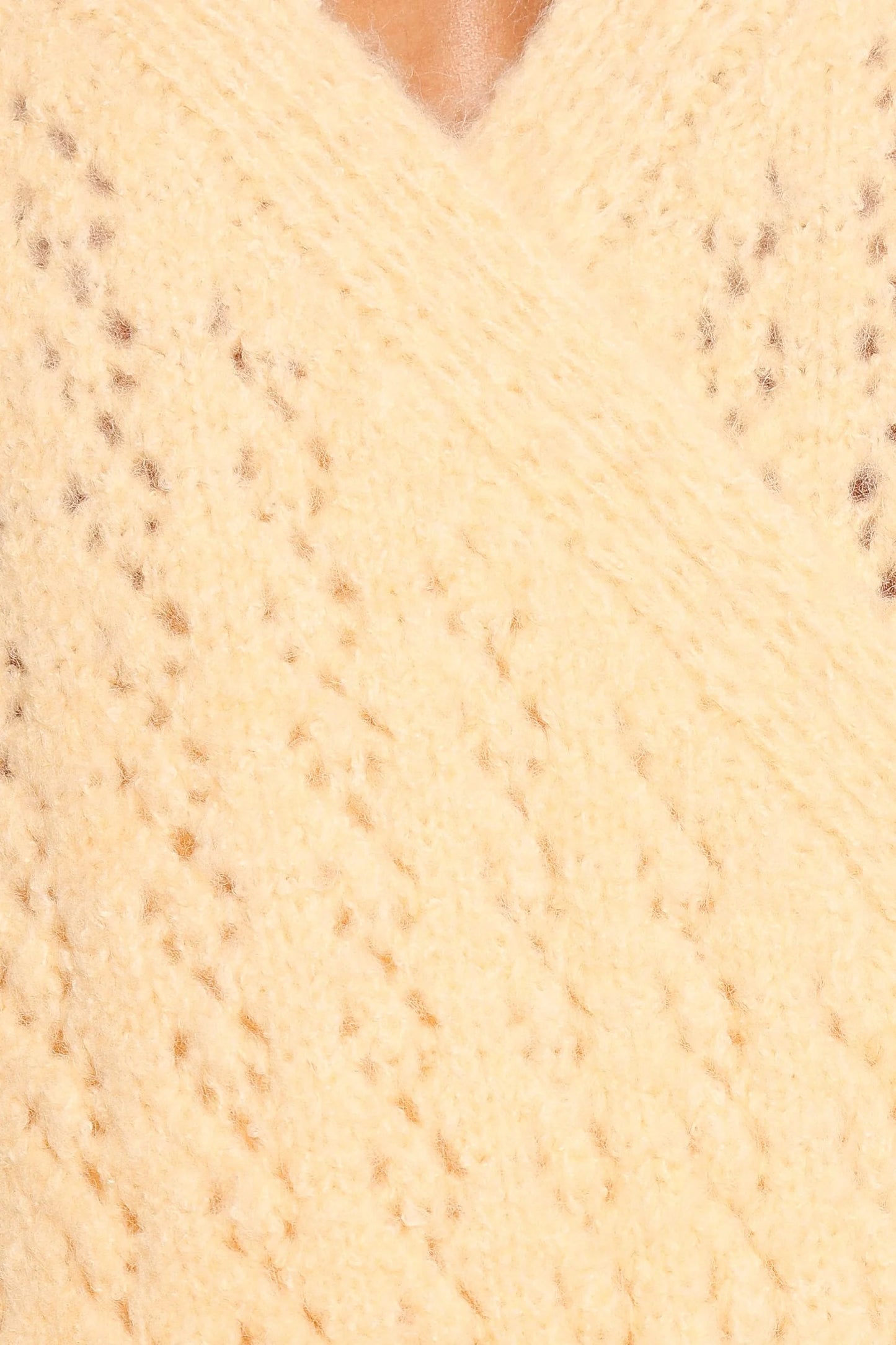 Etta Ballet Wrap Knit Sweater - Butter