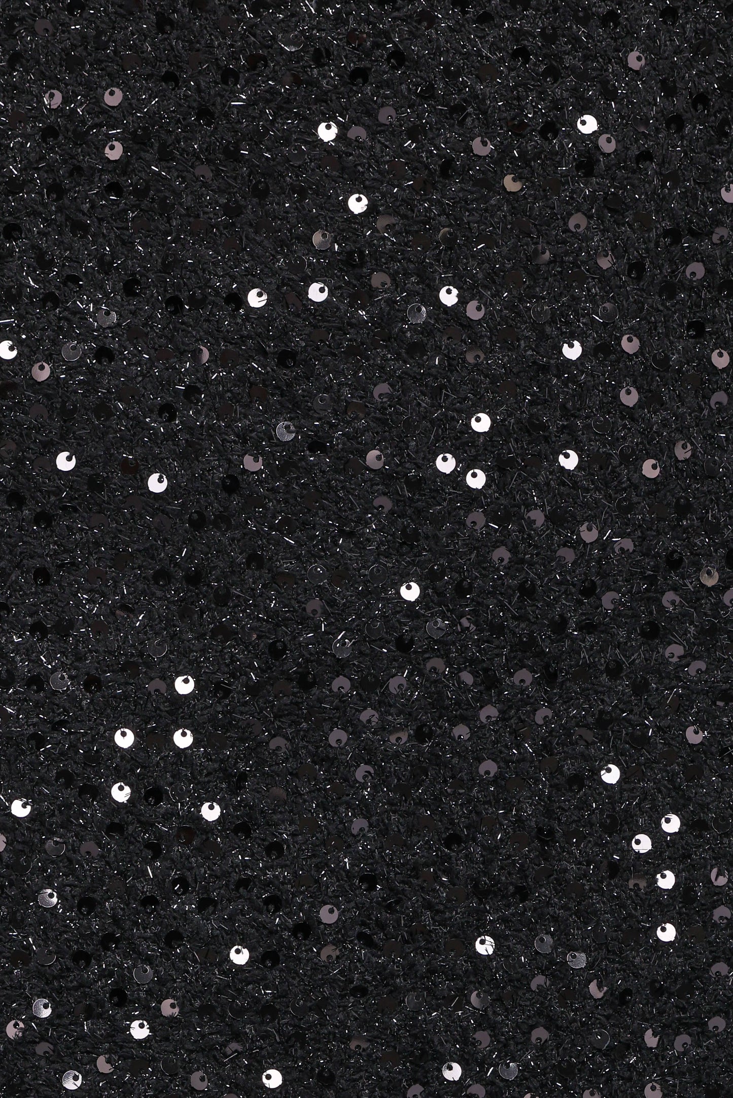 Valentina Tweed Sequins Mini Skirt - Black