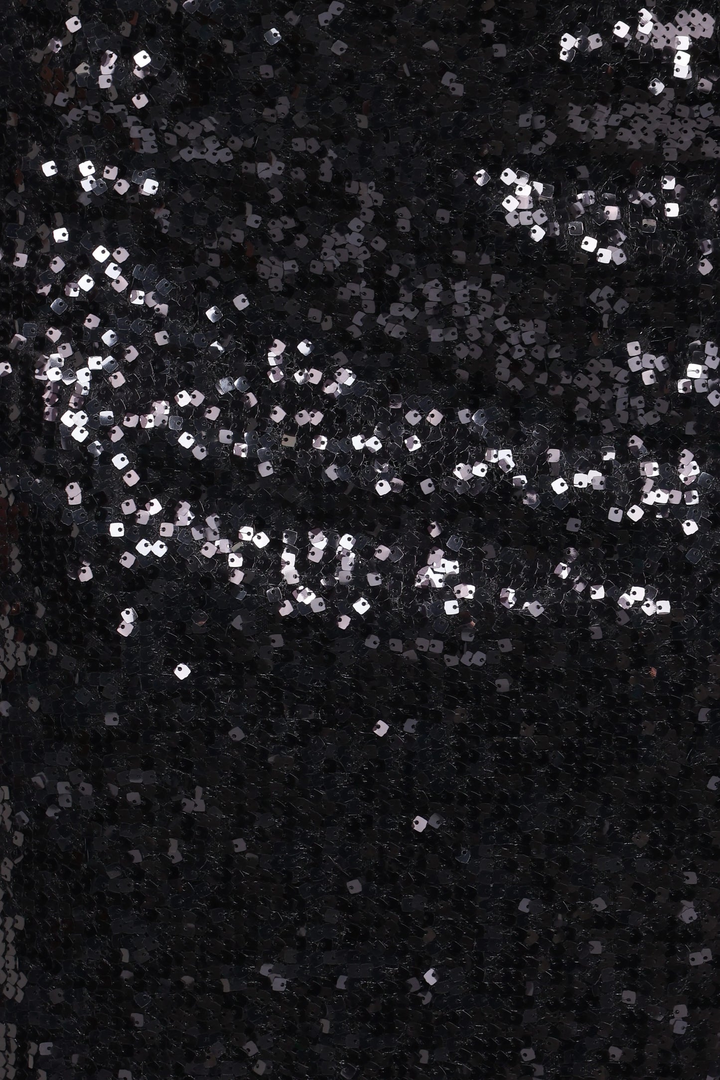Lindsey Sequin Straight Midi Skirt - Black