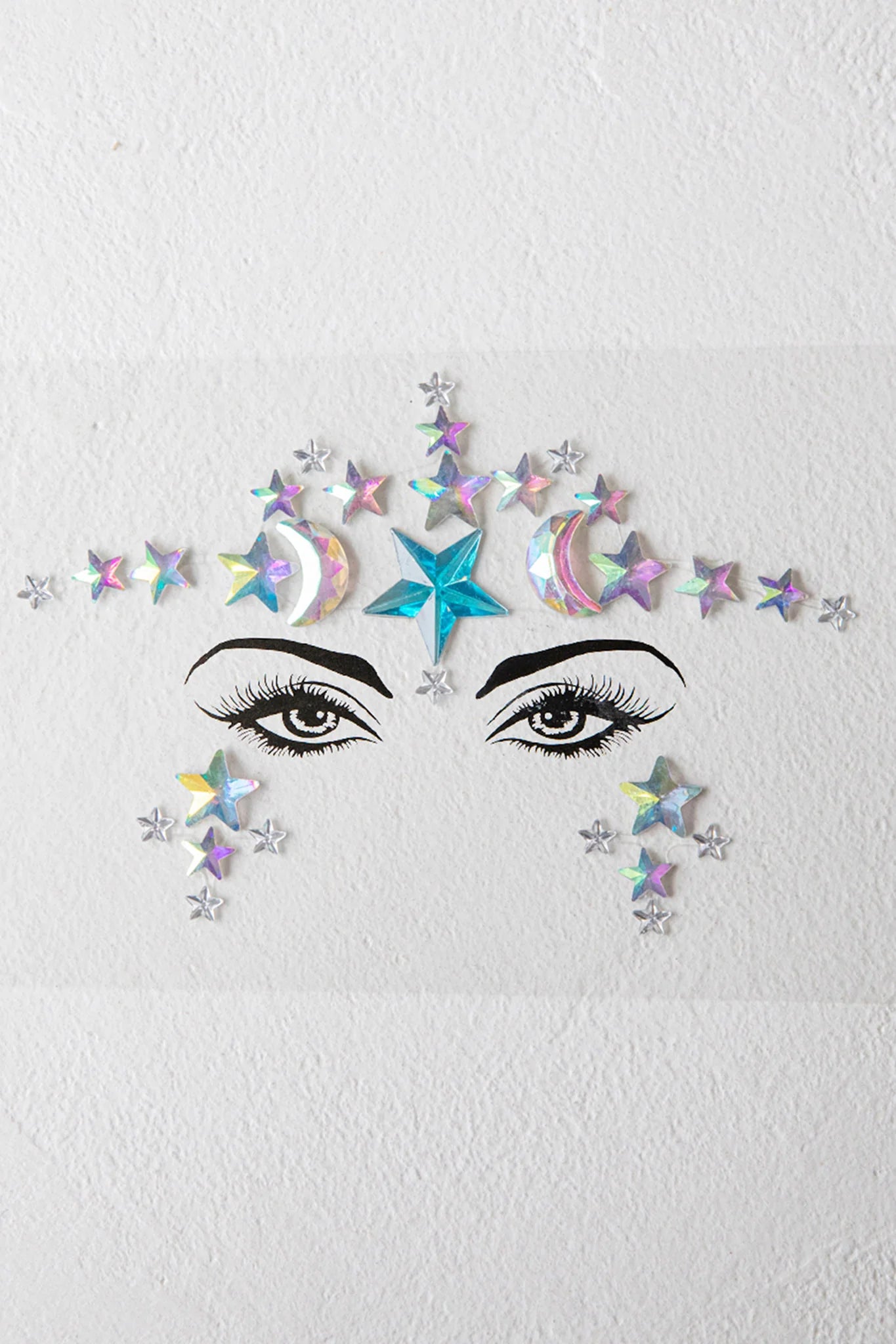 Electric Nights Face Jewels Multi F