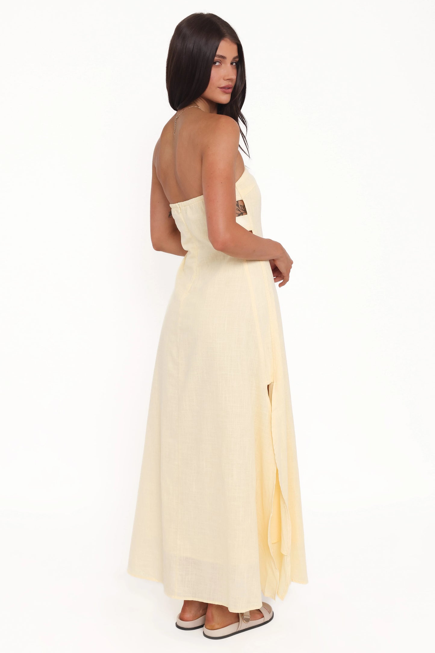 Cyrus Strapless Maxi Dress - Butter Yellow