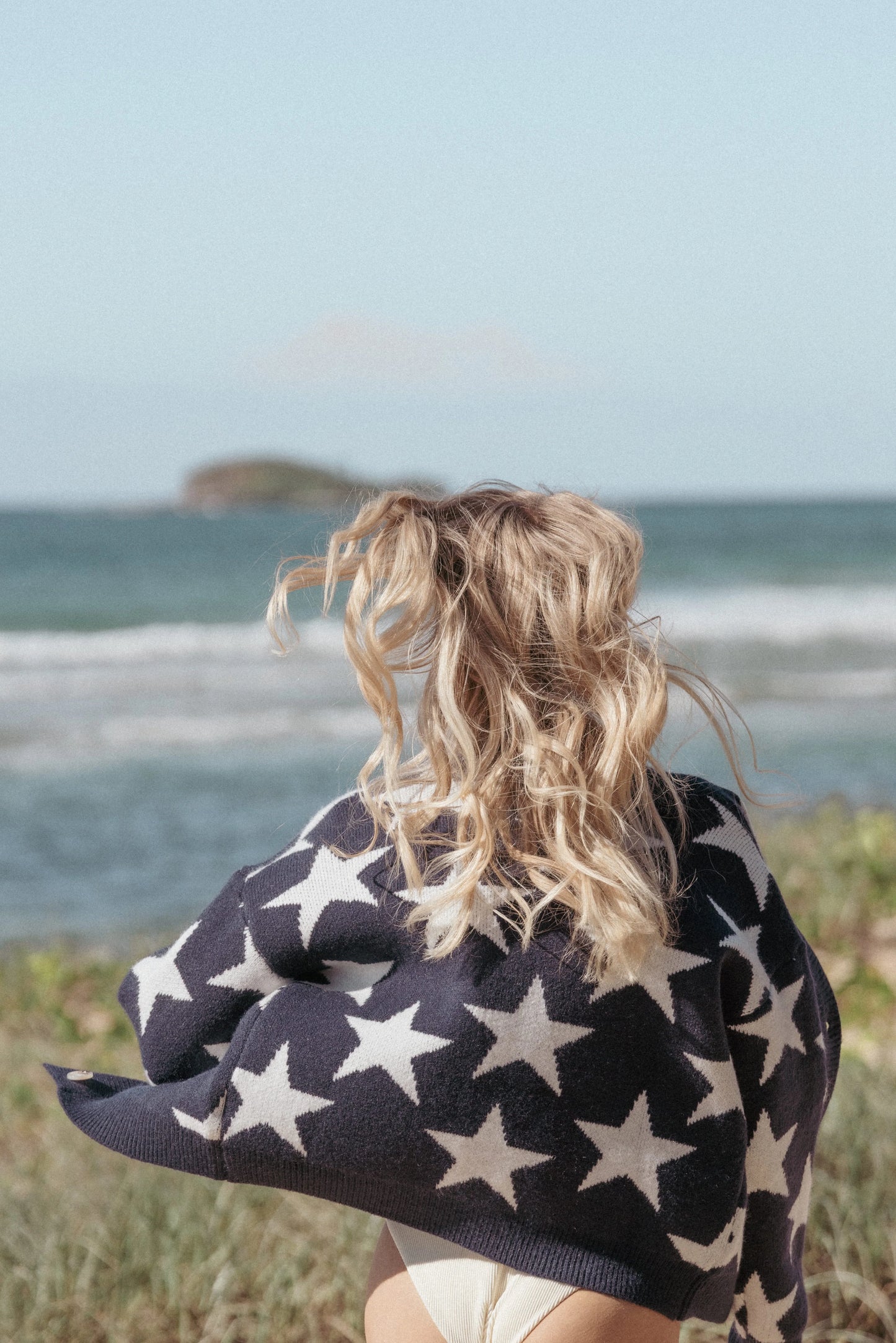 Sailor Star Knit Cardigan - Navy