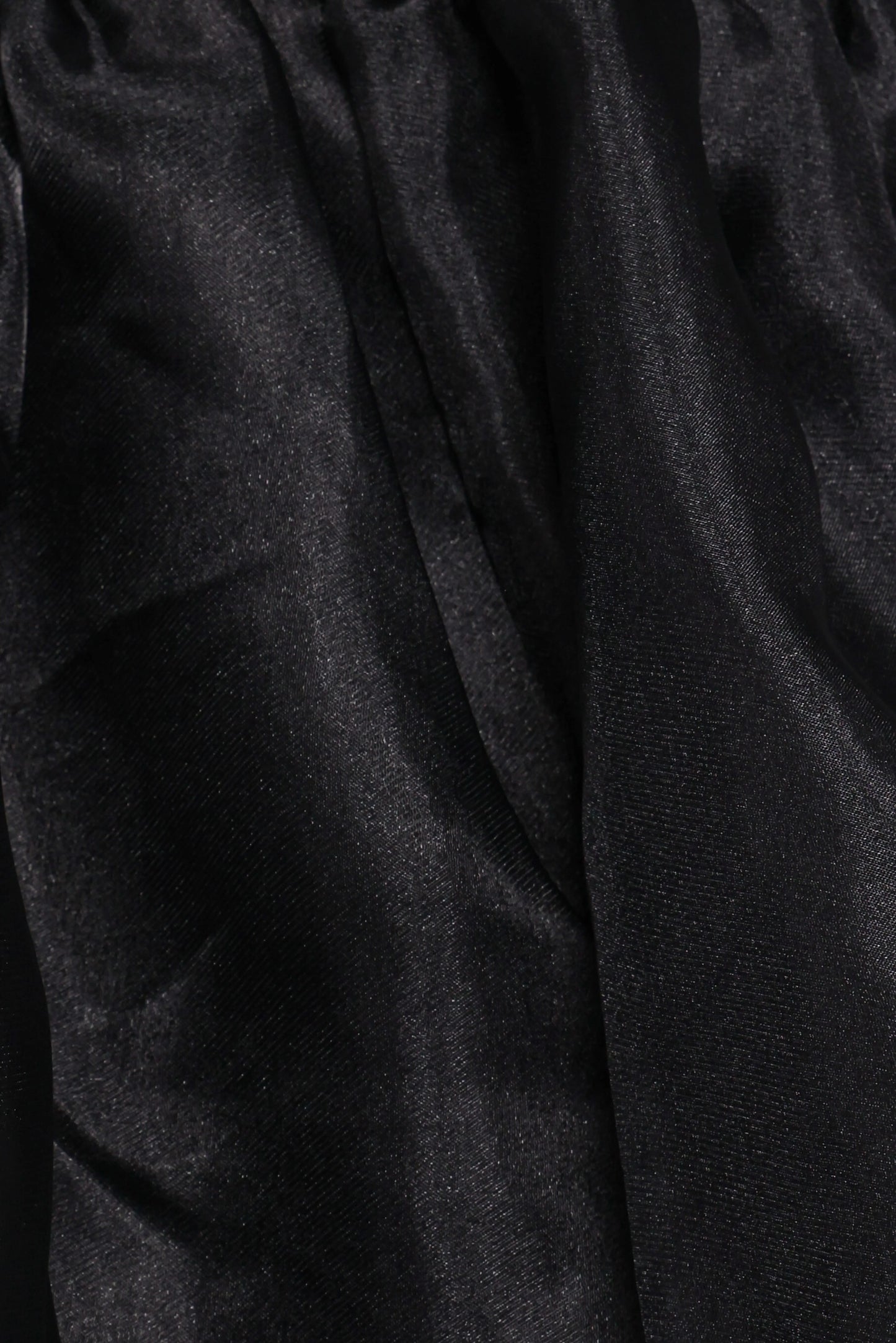 Solenne Puff Sleeve Peplum Organza Top - Black