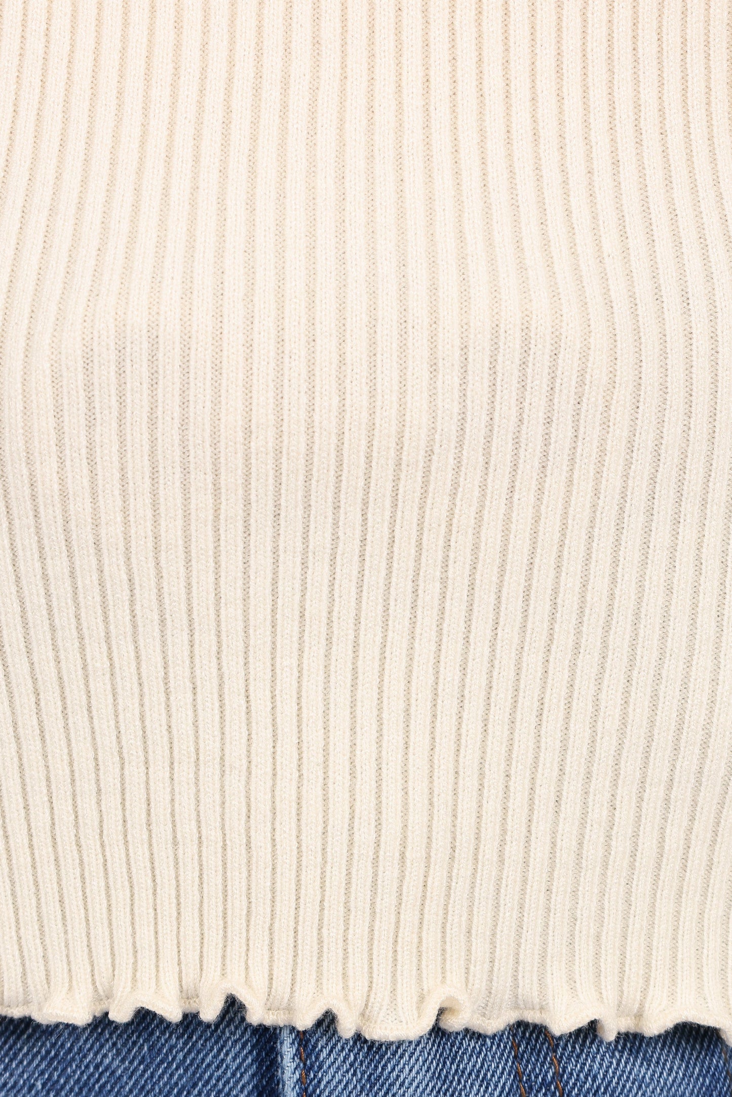 Kirsten Knit Top - Cream
