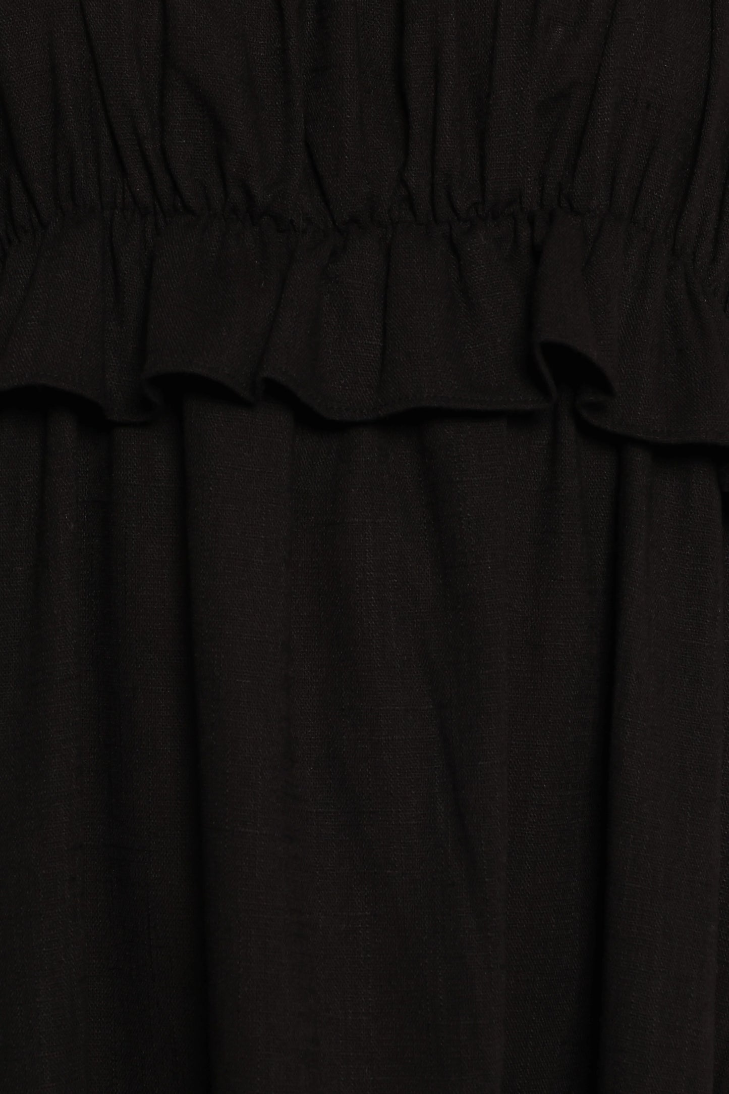 Ross Frill Strap Maxi Dress - Black