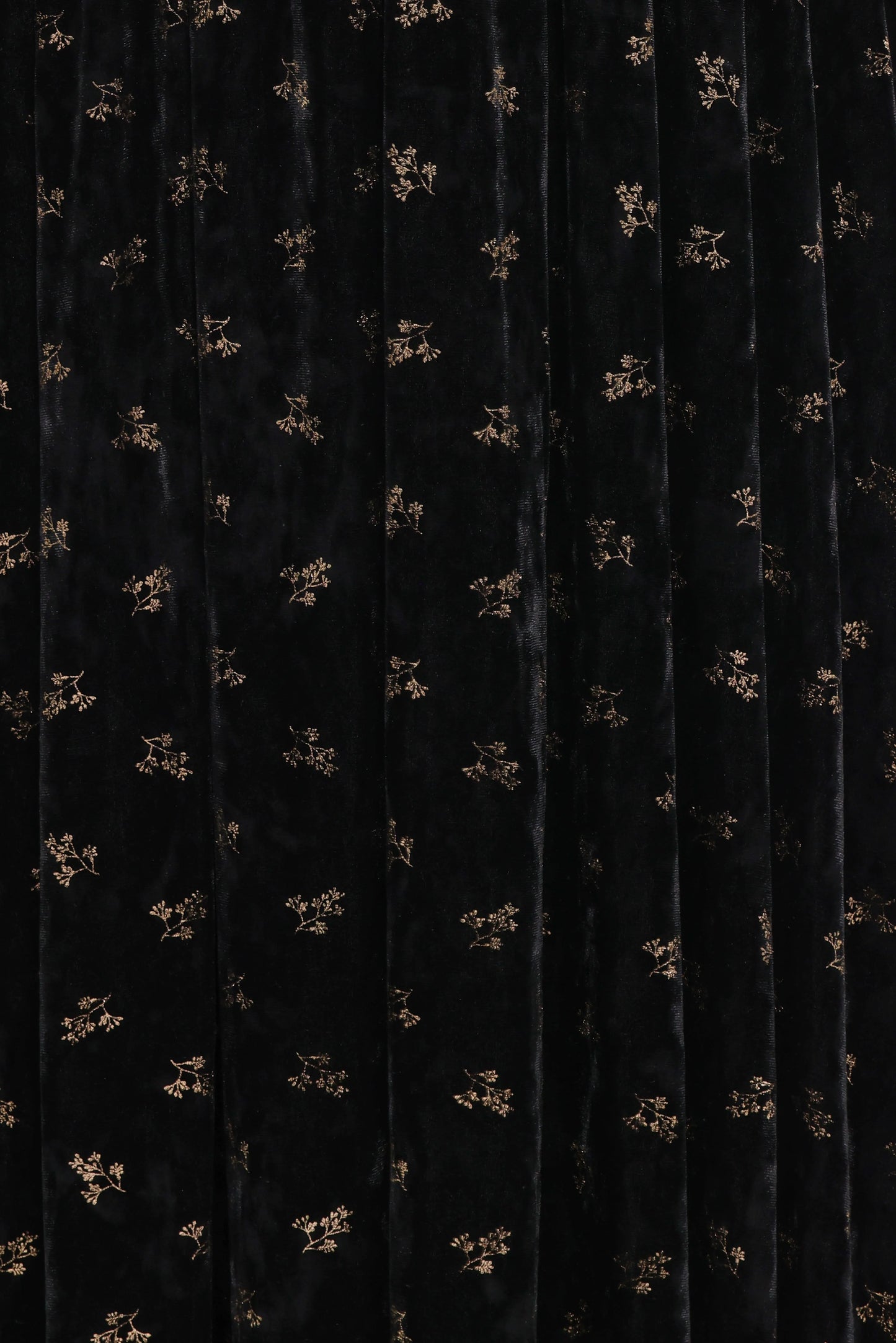 Farryn Maxi Dress - Black/Gold Velvet