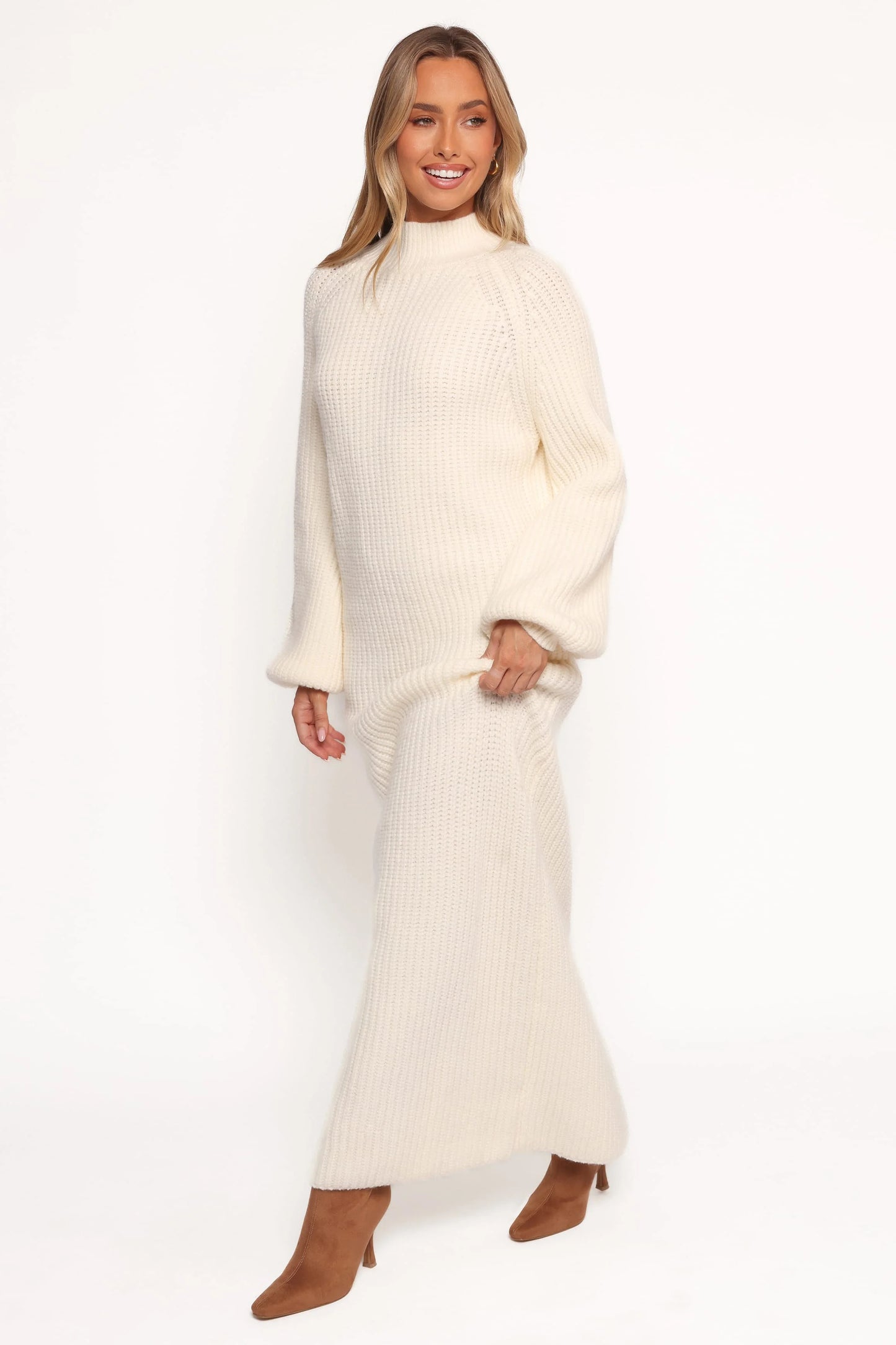 Tobin Knit Maxi Dress - Cream