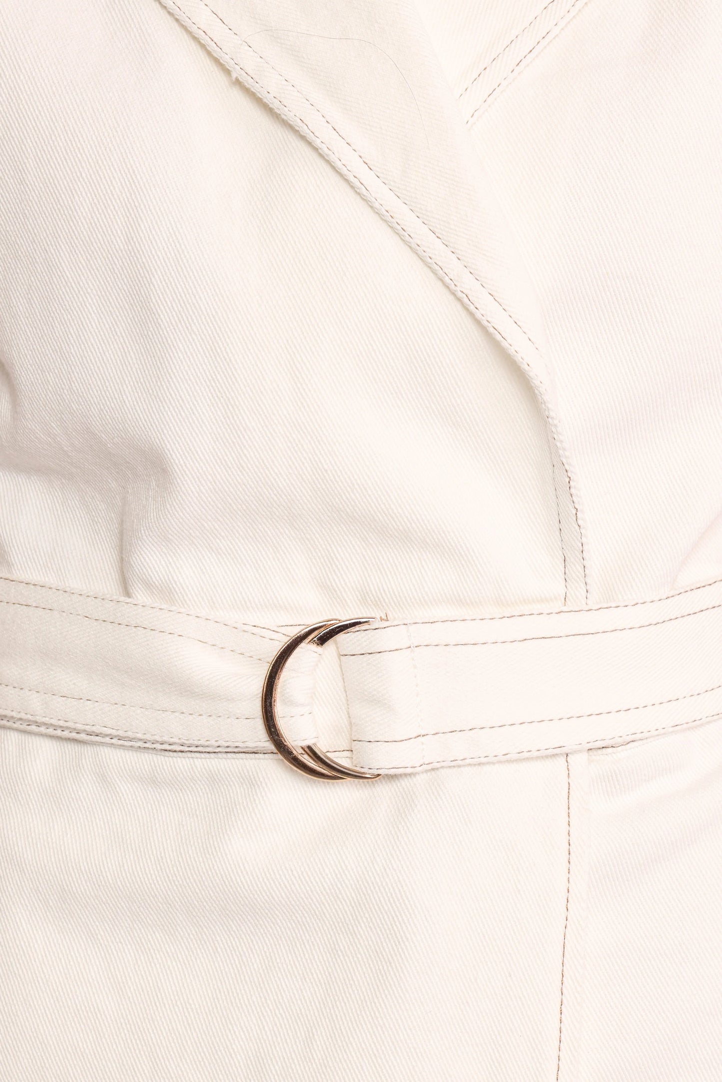 Rhi Denim Romper - White