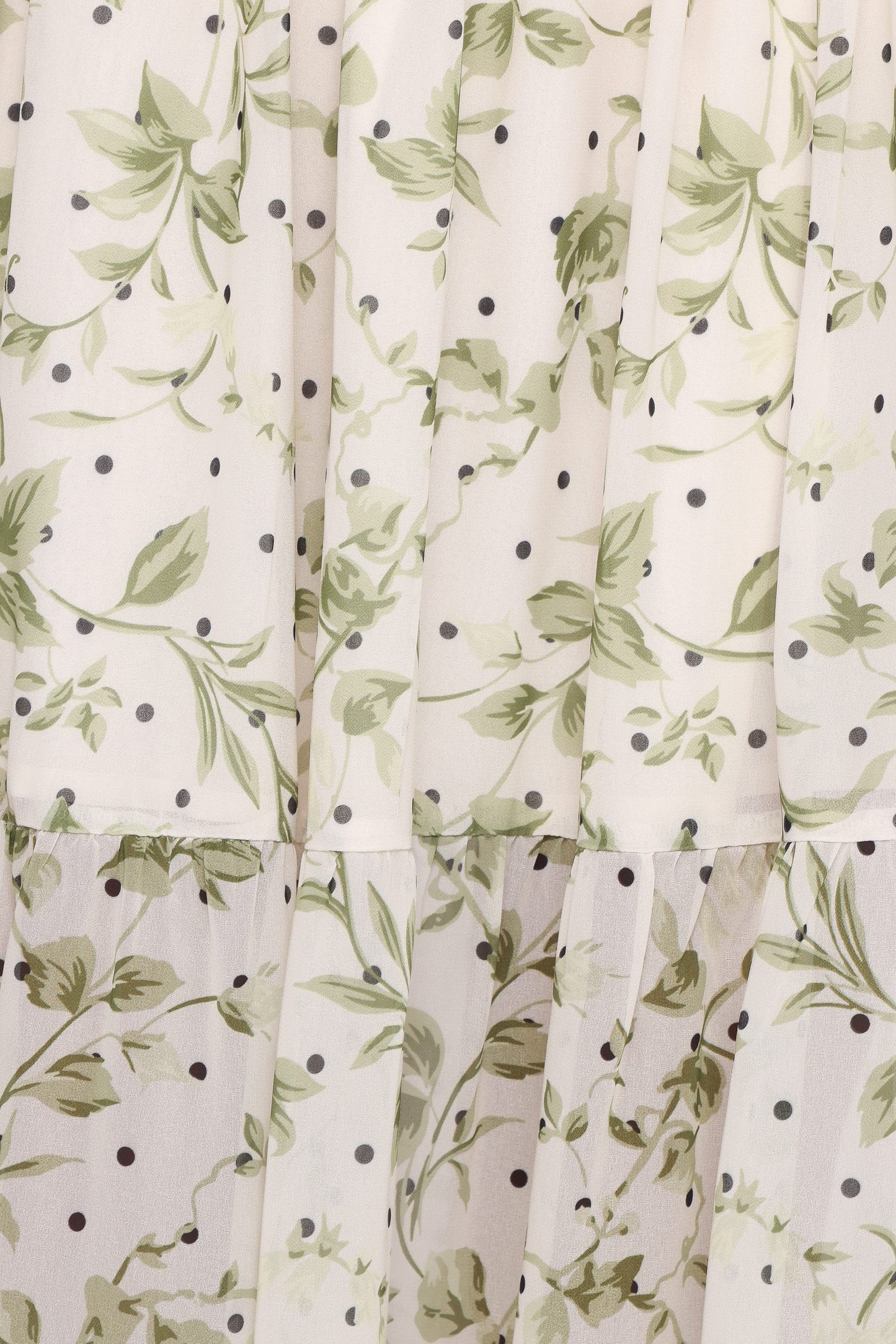 Vanessa Maxi Skirt Set - Green Leaf