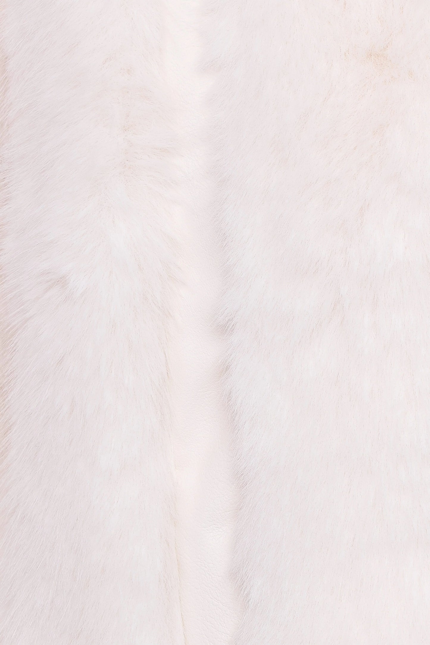 Velma Channel Faux Fur Jacket - Cream