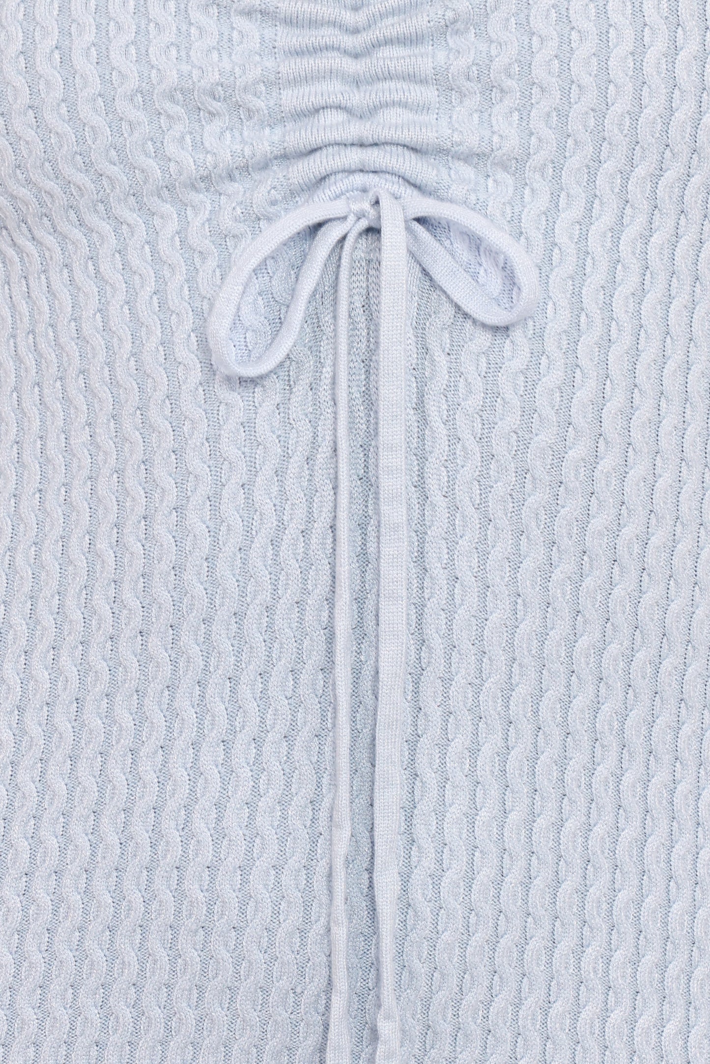 Irene Long Sleeve Midi Dress - Pale Blue