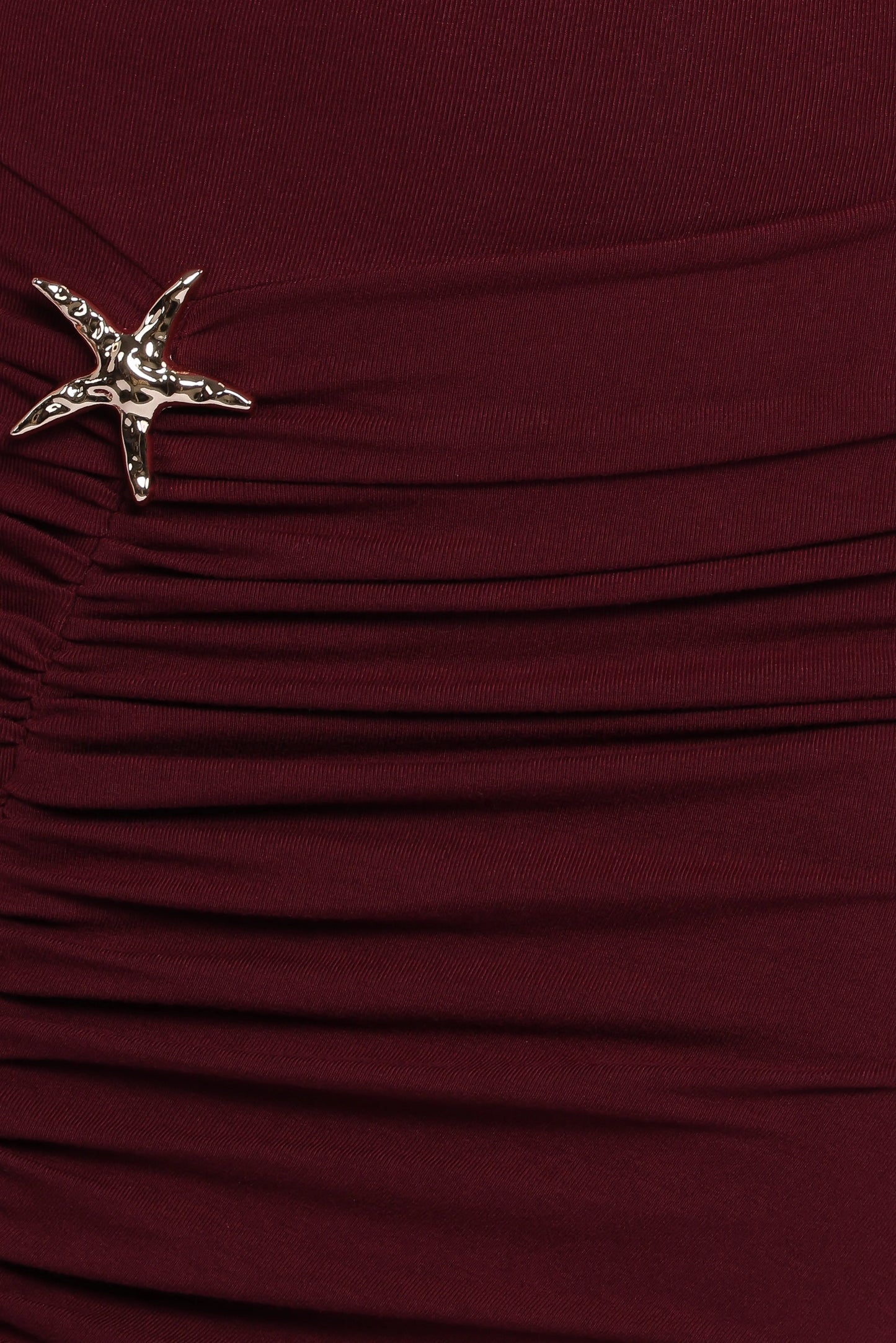 Sandara Off Shoulder Maxi Dress - Burgundy