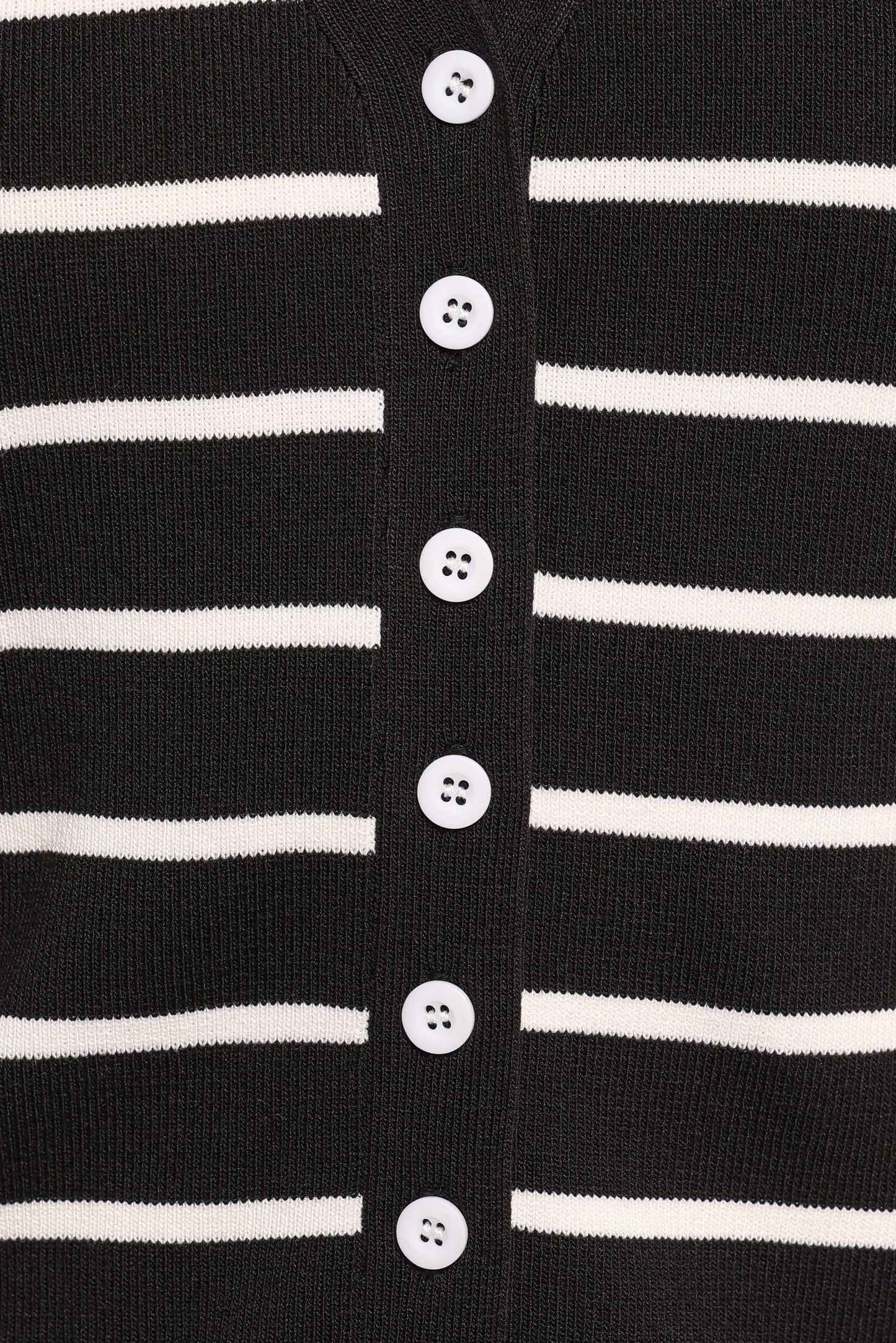 Juna Knitted Pant Set - Black White Stripe