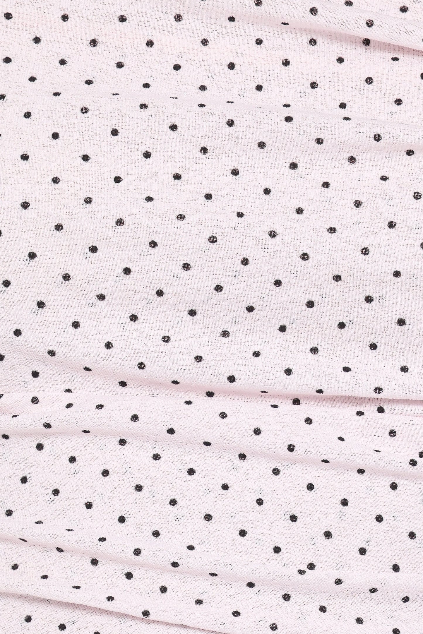 Aaron Off Shoulder Top - Pale Pink Dot