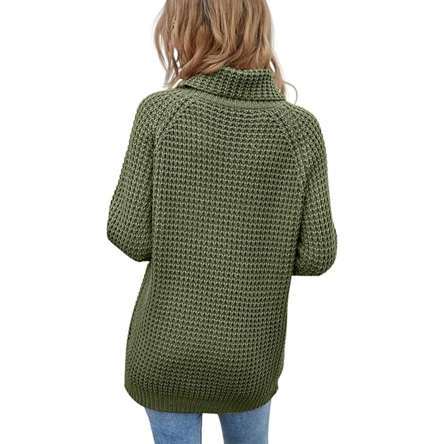 Women’s Soft Cable Knit Turtleneck Sweater