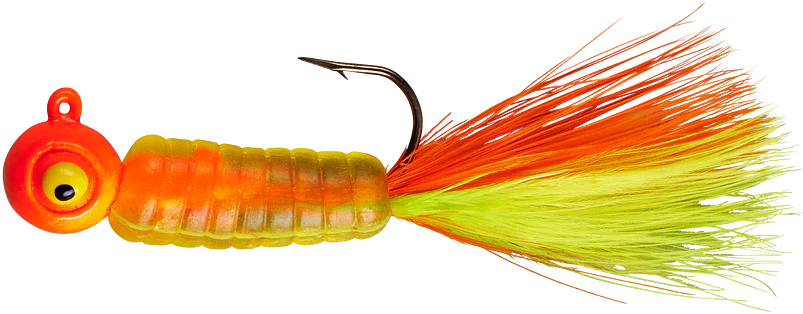 Lindy Fuzz-E-Grub Pre-Rigged Hair Tail Soft Grub 2 pack