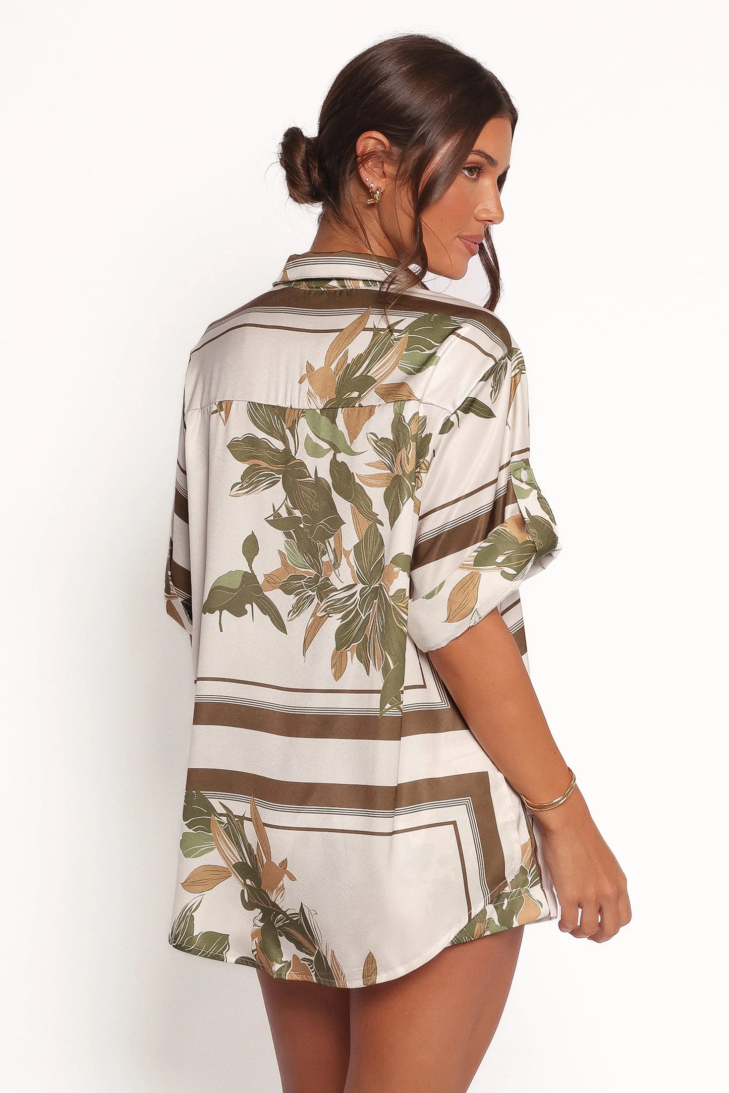 Lara Shirt - Olive Print