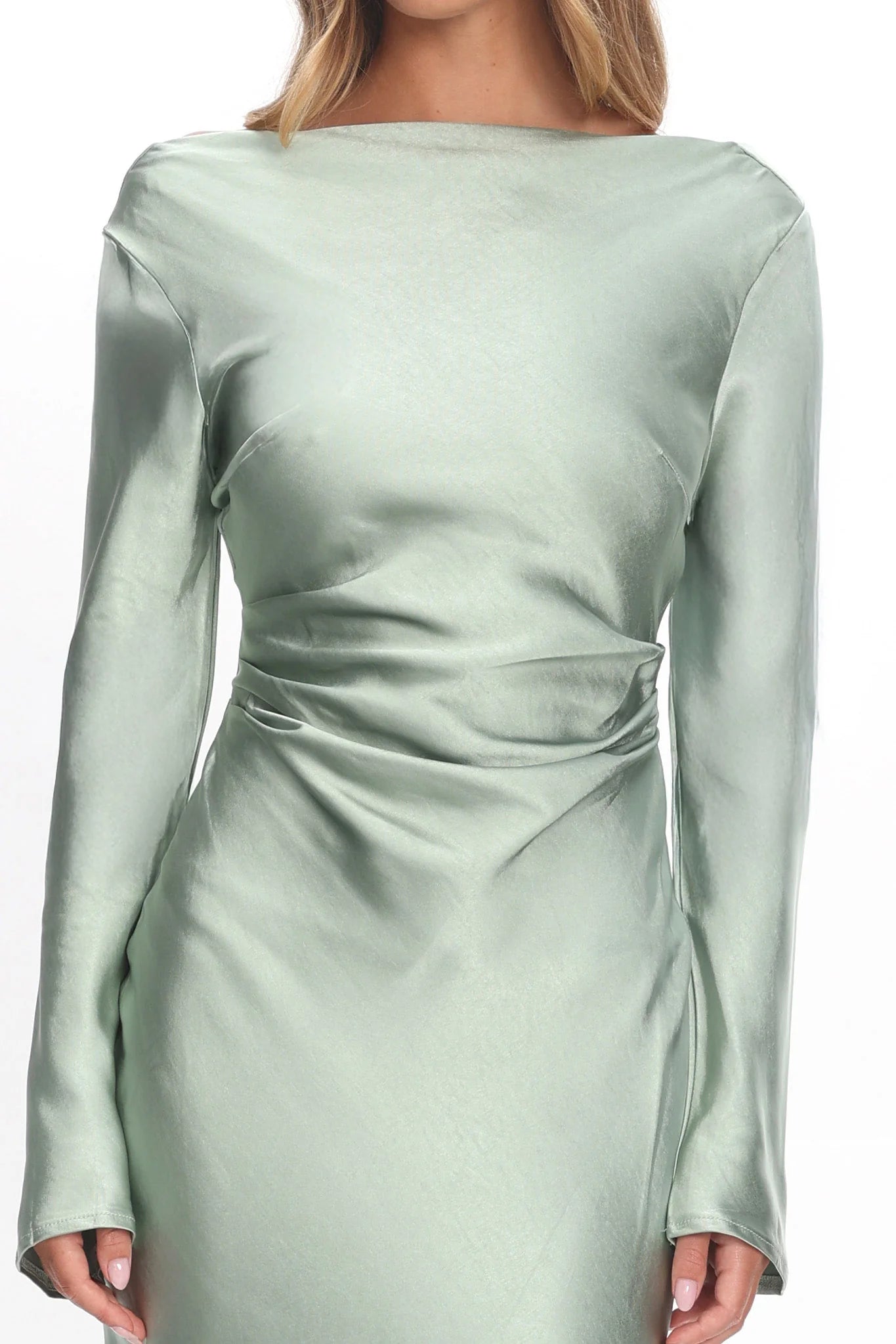 Cheer Backless Halter Mini Dress Las Palmas