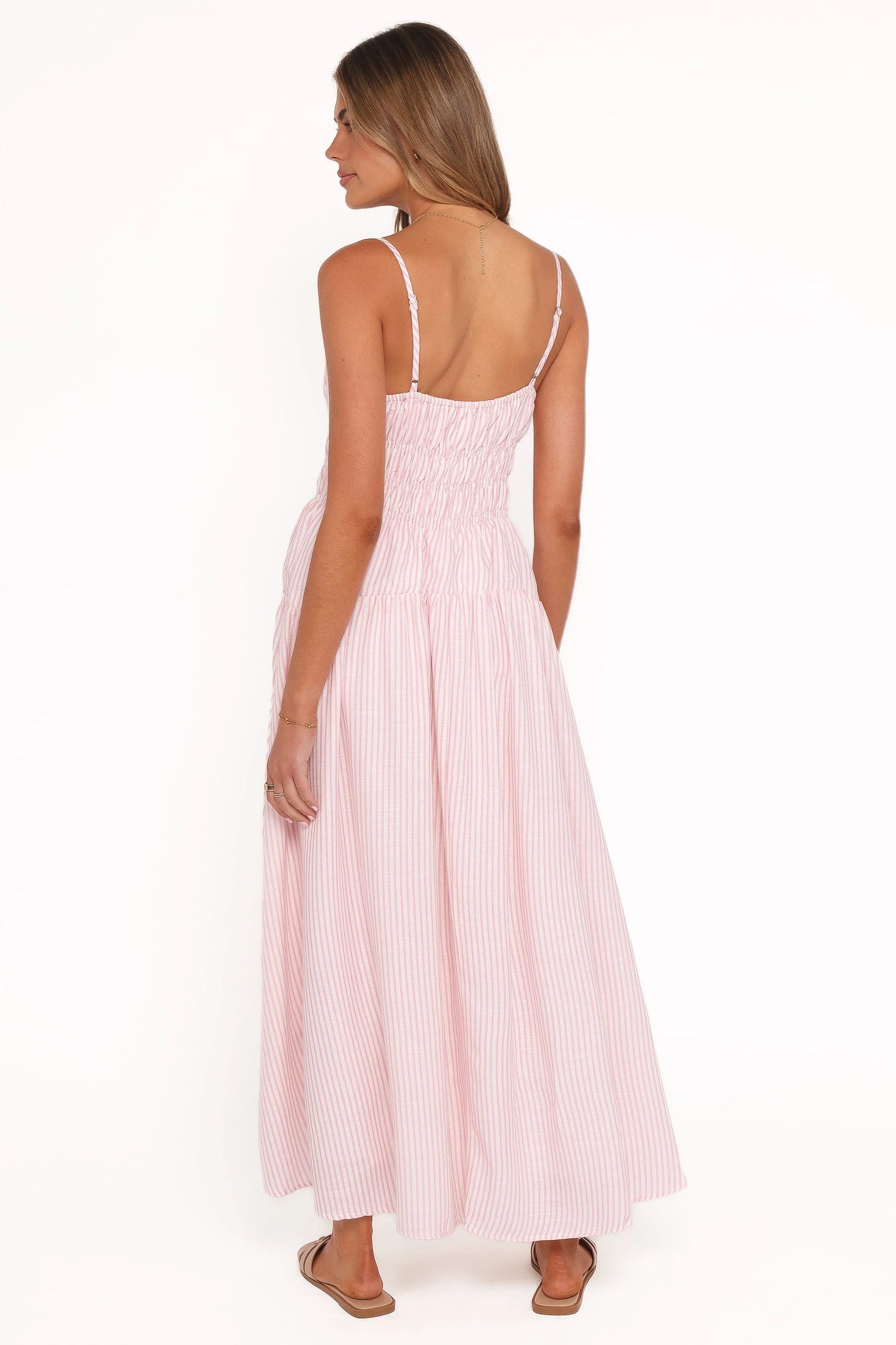 Brittany Maxi Dress - Pink Stripe