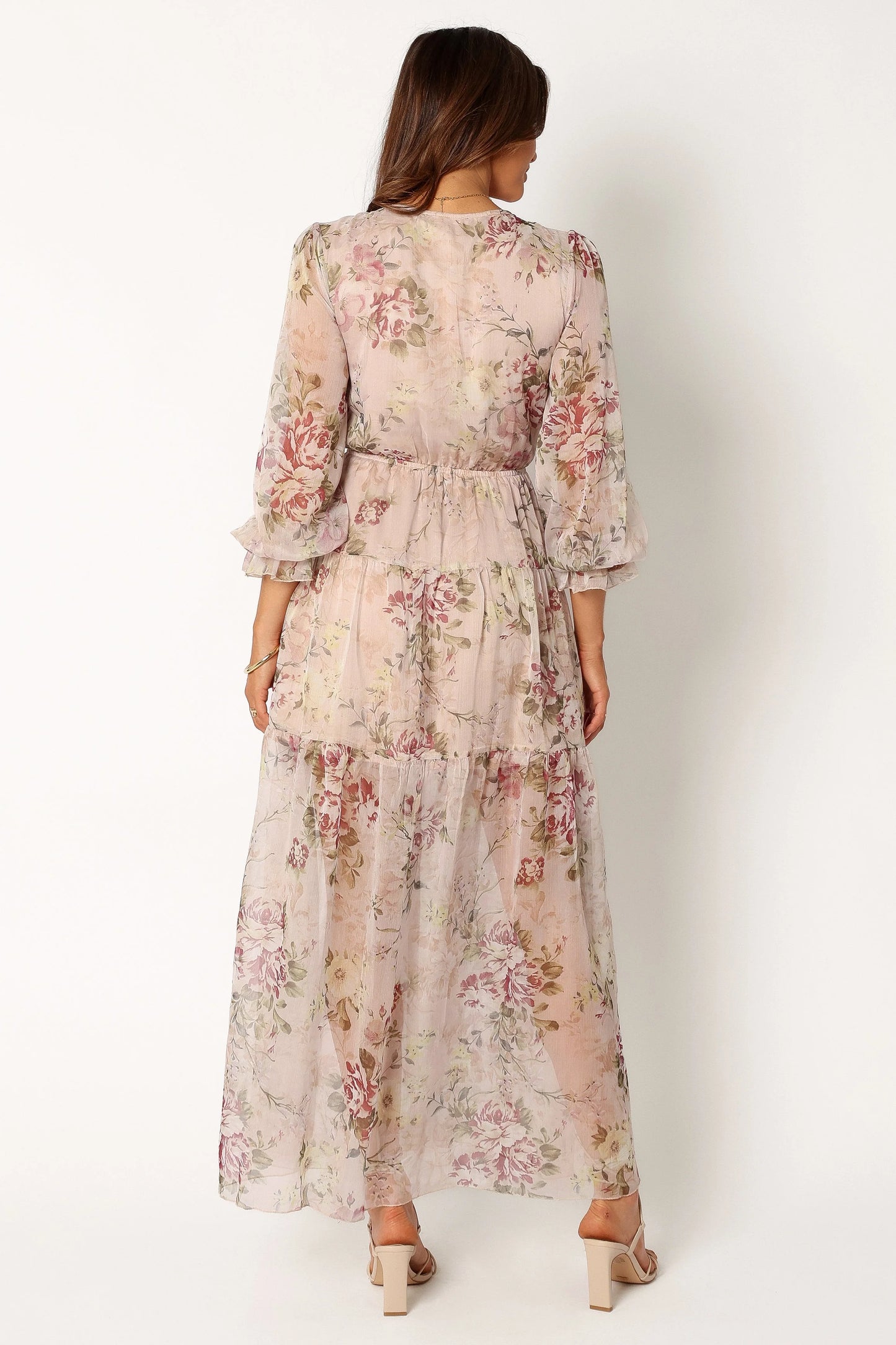 Maria Long Sleeve Maxi Dress - Cream