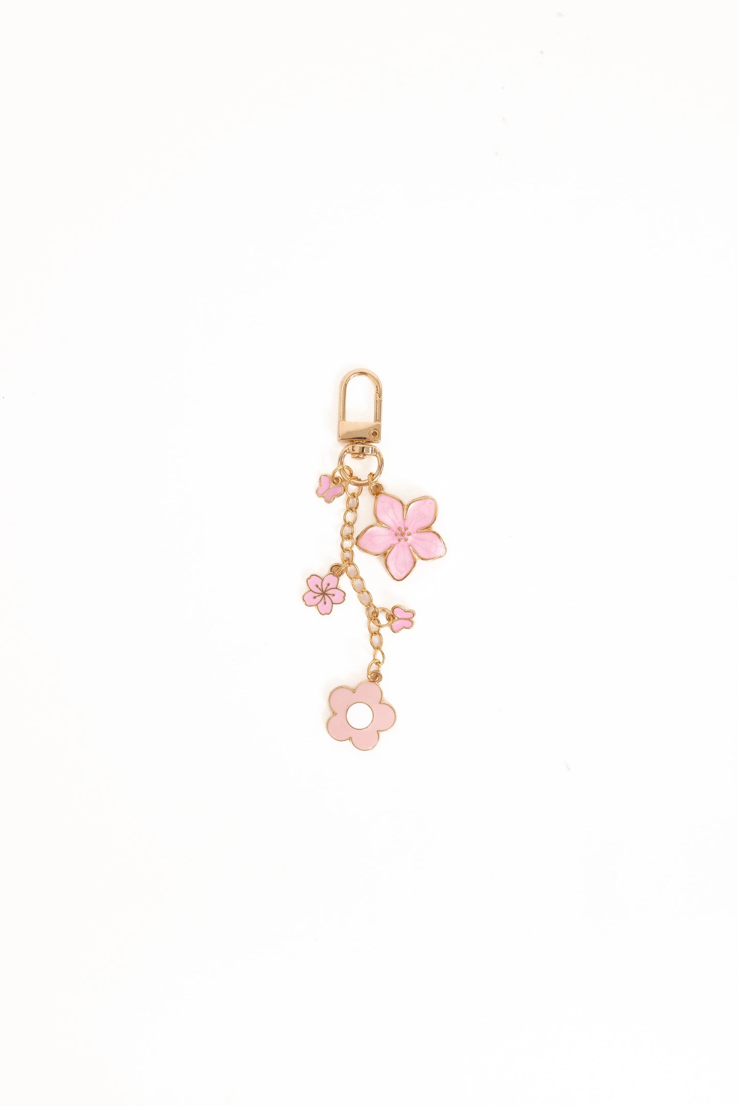 Claudia Flower Key Chain - Pink