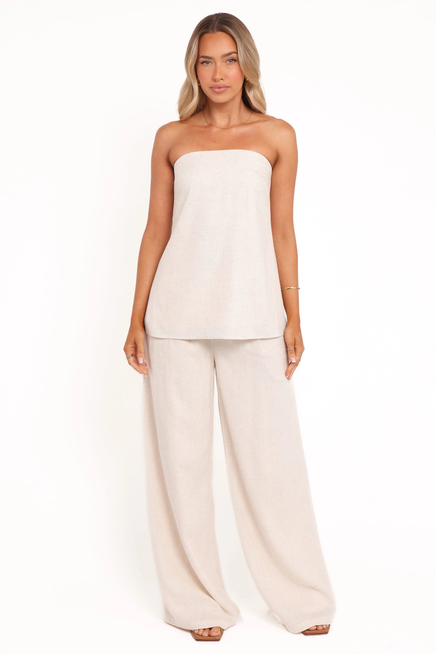 Rosemarie Strapless Top - Oatmeal