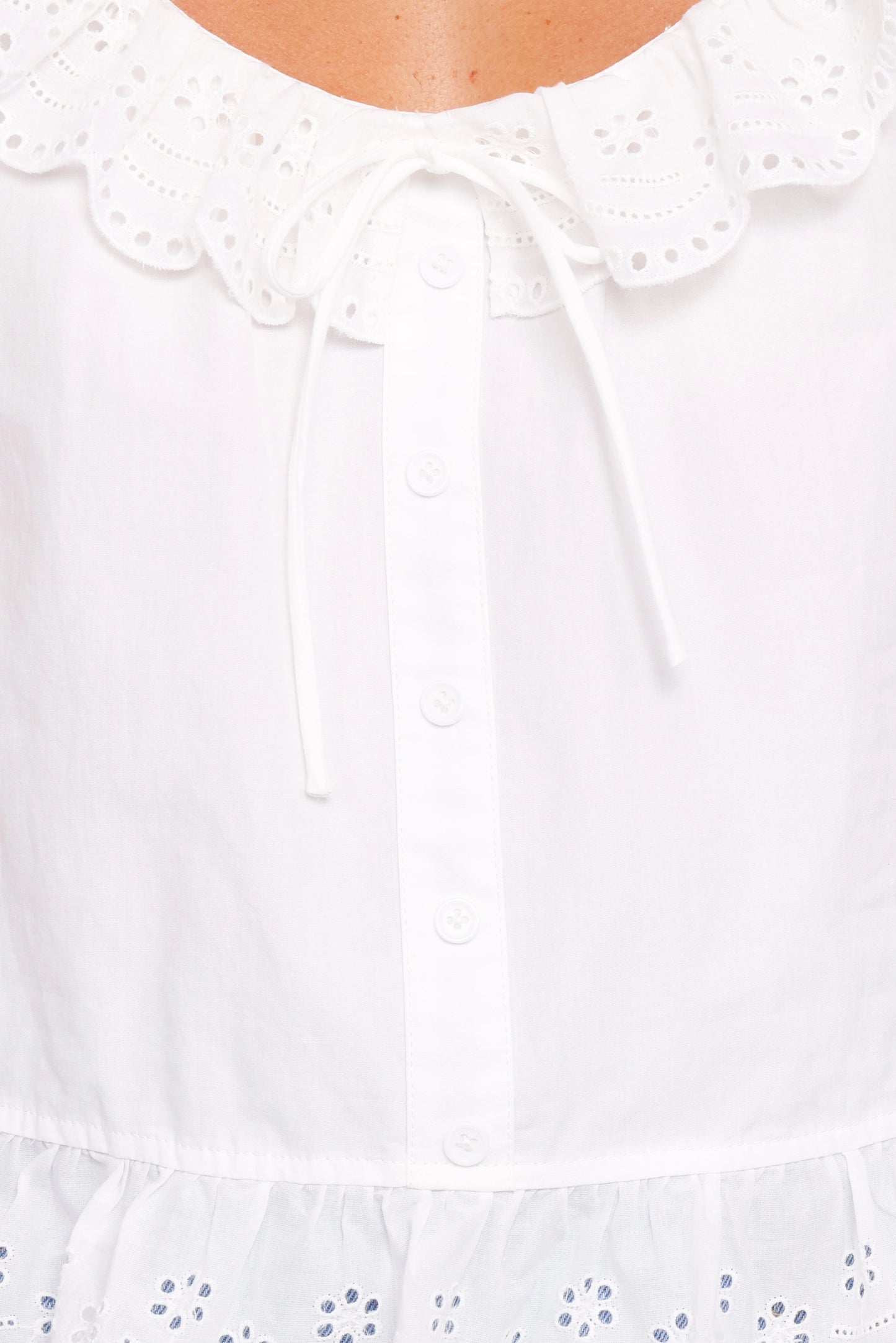 Anouk Button Through Top - White