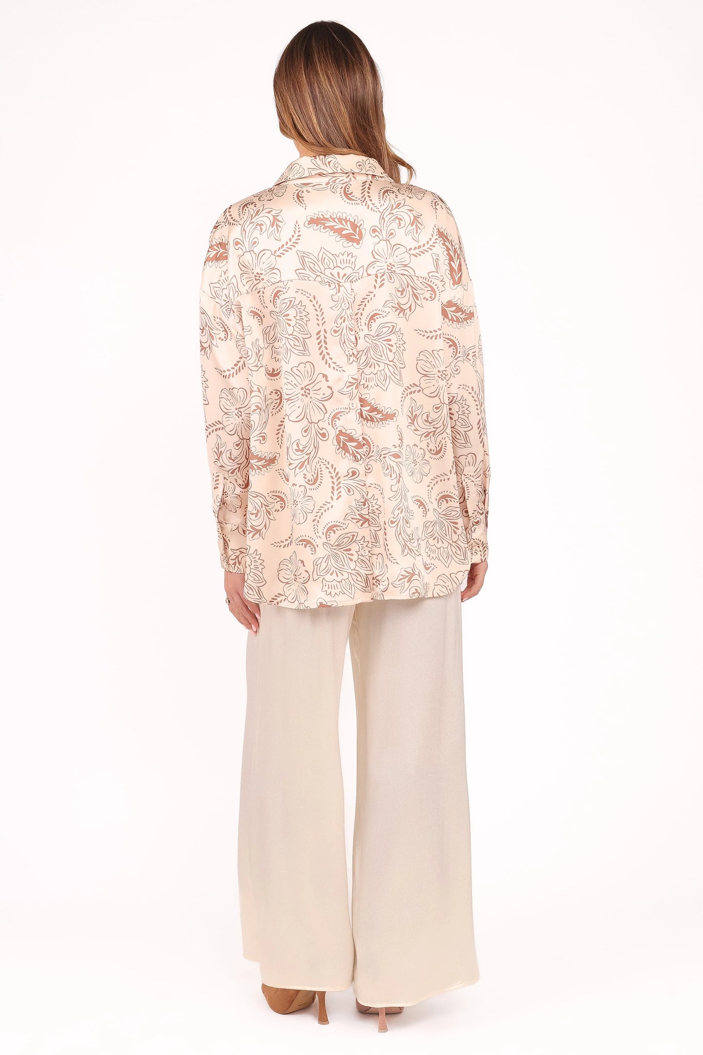 Valia Wide Leg Pant - Cream