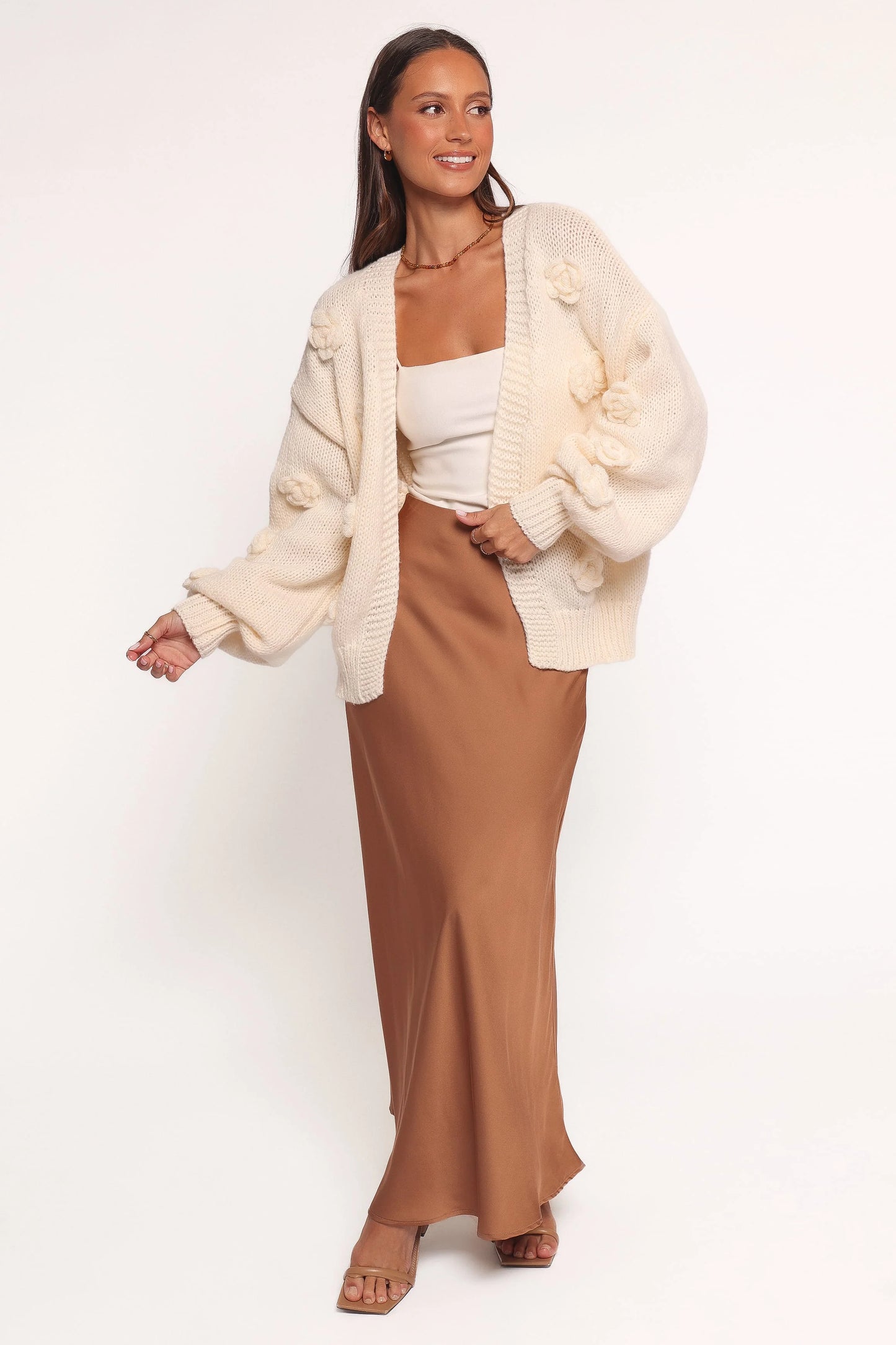 Doralee Rose Cardigan - Cream