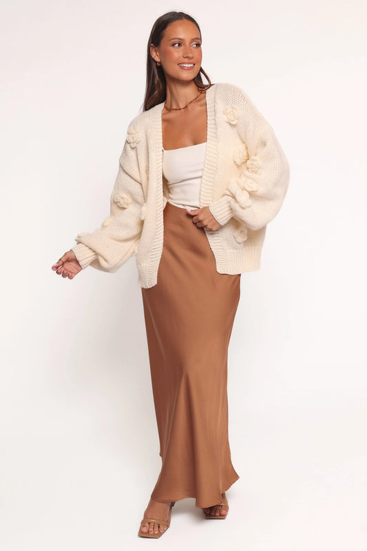Doralee Rose Cardigan - Cream