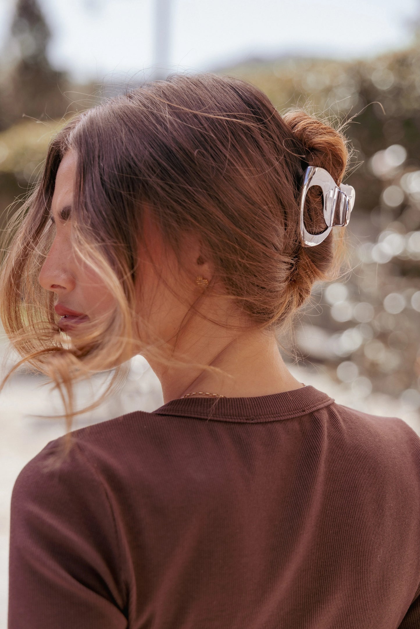 Ramona Hairclip - Silver