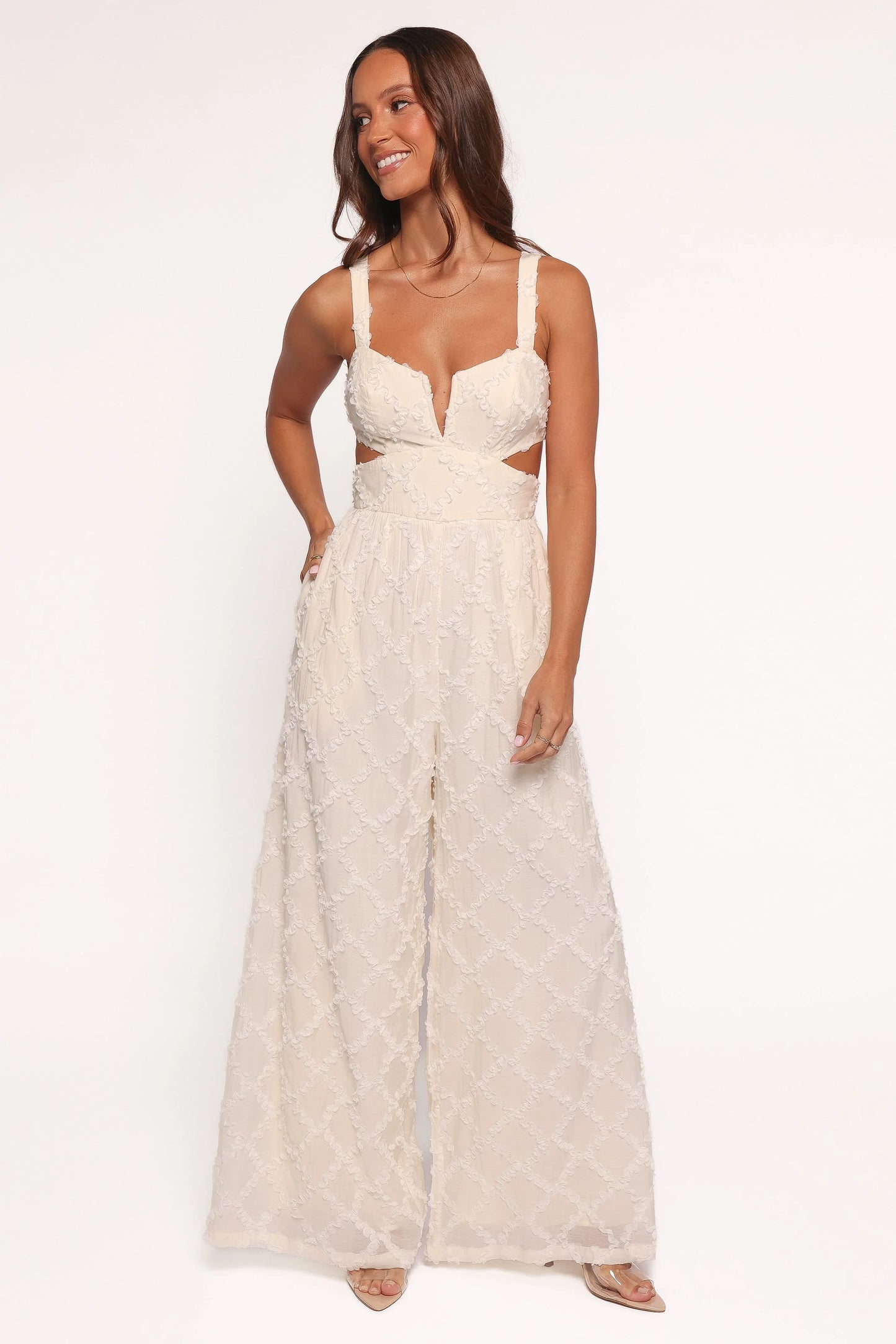 Avella Cutout Jumpsuit - White
