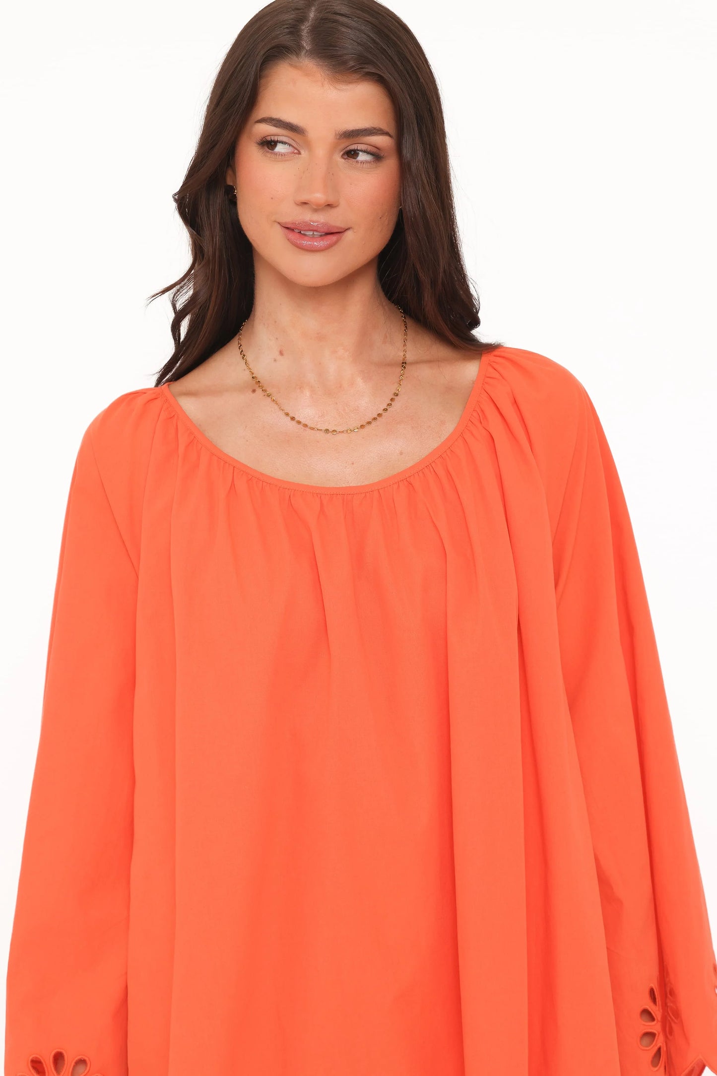Tampa Long Sleeve Mini Dress - Orange