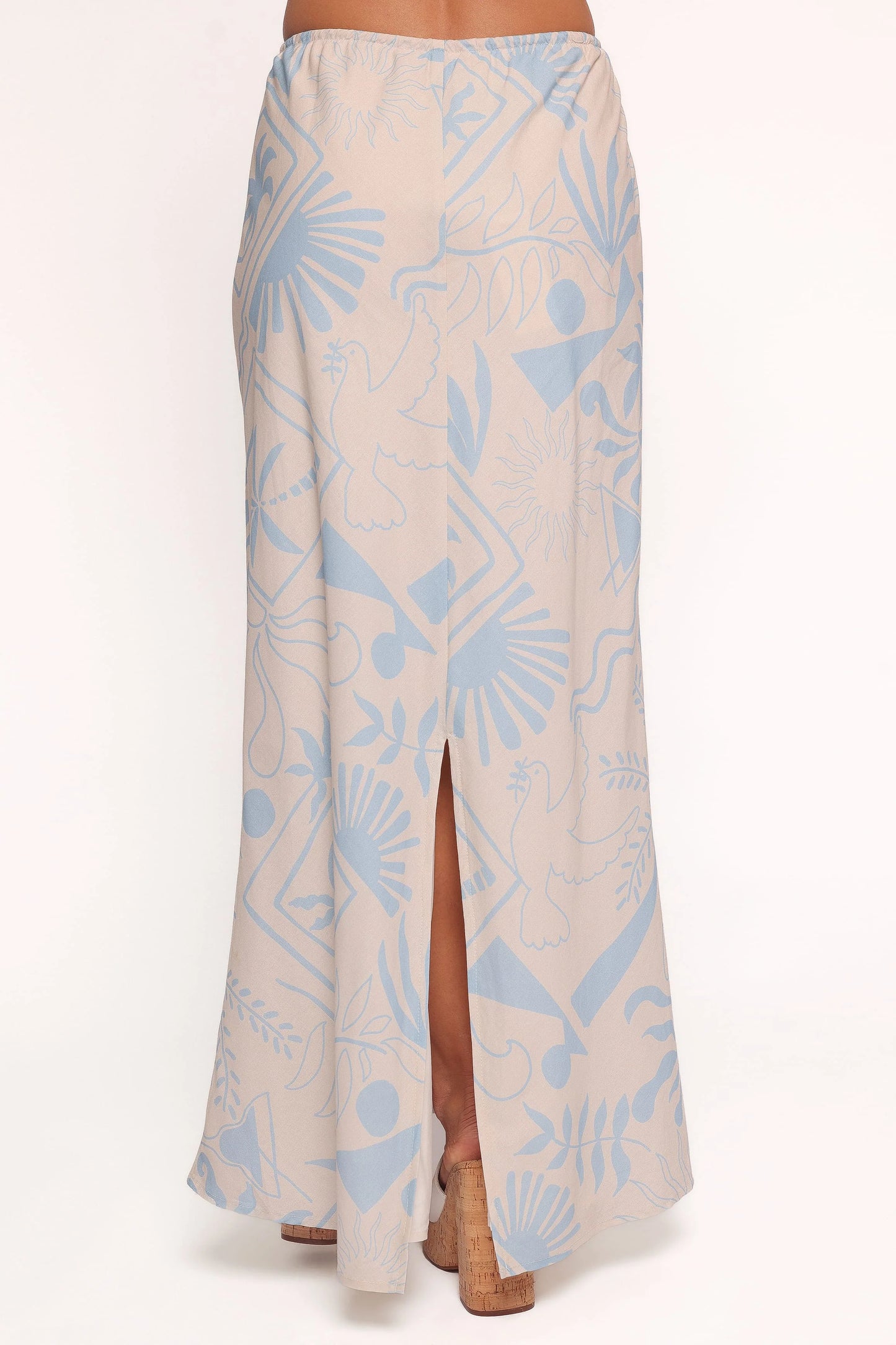 Elena Maxi Skirt - Blue Soleil