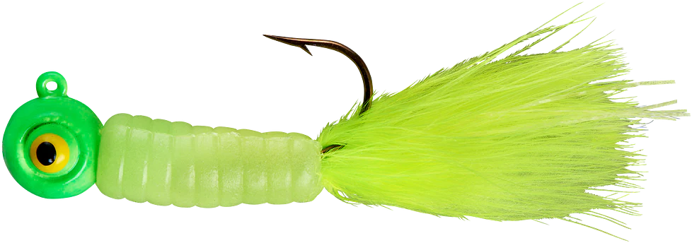 Lindy Fuzz-E-Grub Pre-Rigged Hair Tail Soft Grub 2 pack
