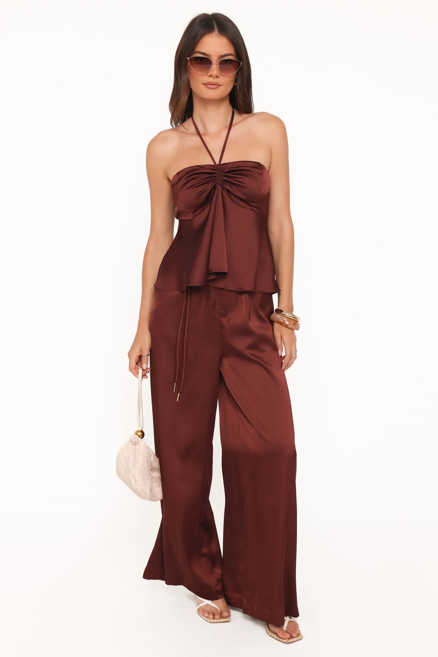 Vita Tailored Pant - Brown