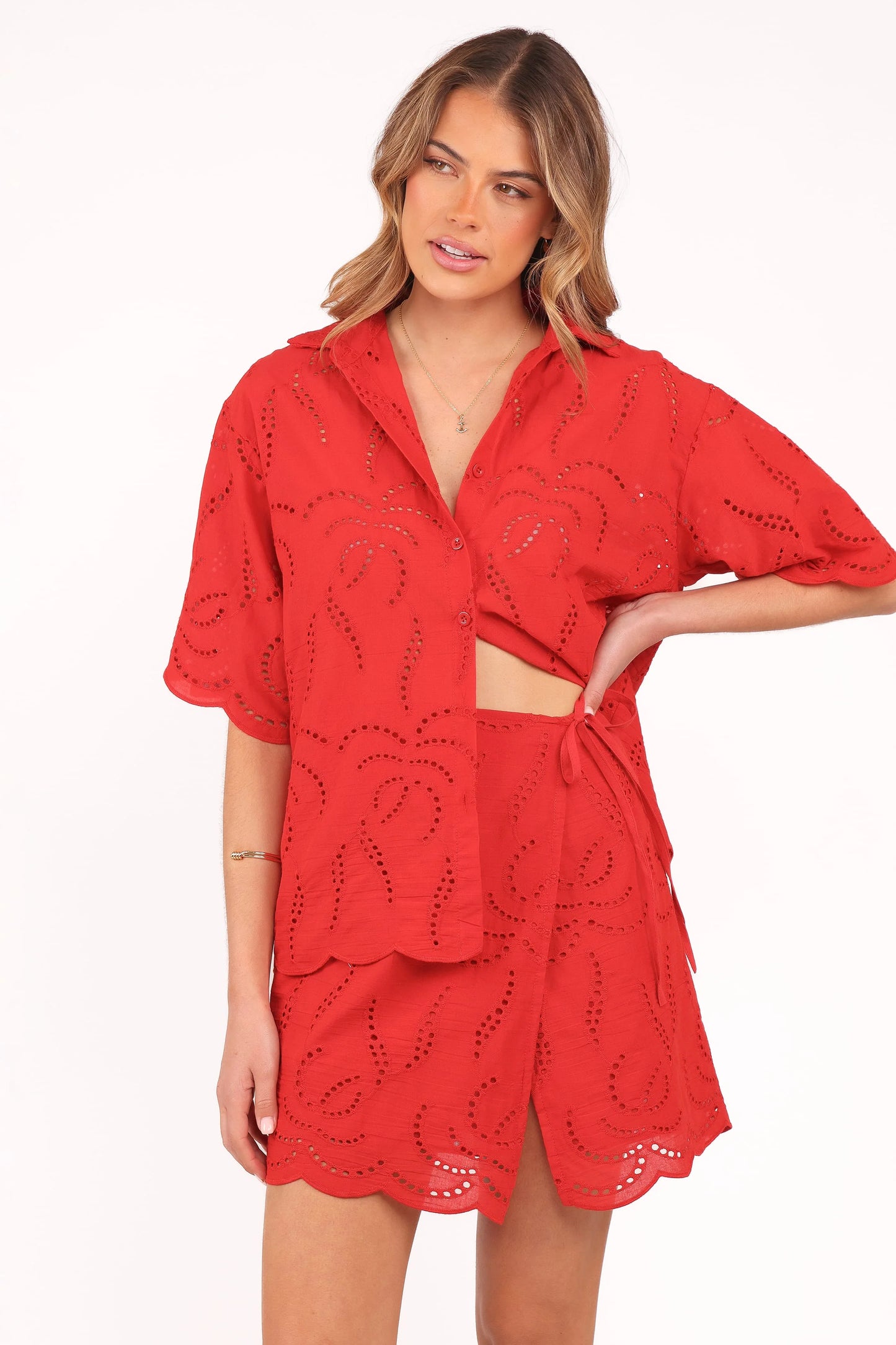 Gallie Skirt Set - Red