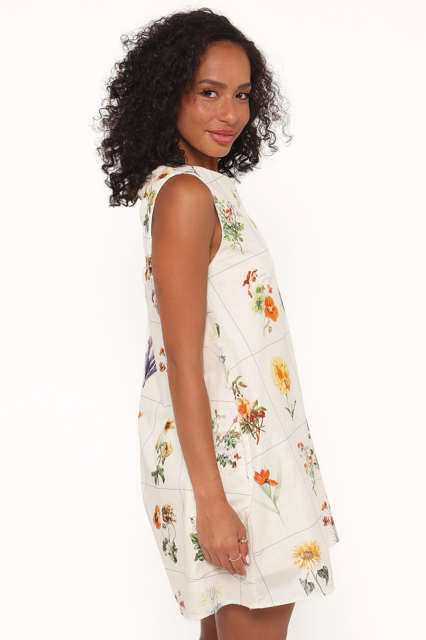 Elordi Mini Dress - Multi Flowers