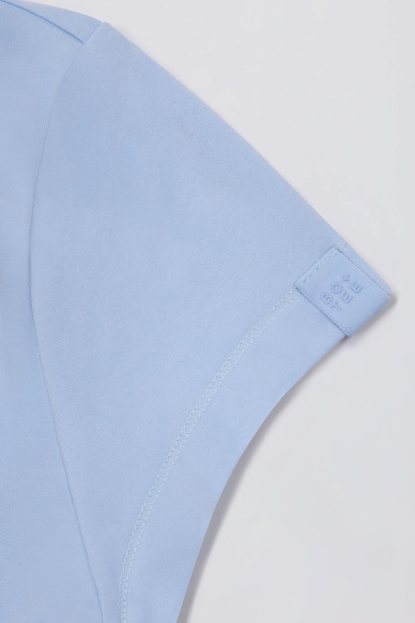 Cut-Out Longline T-Shirt in Sky