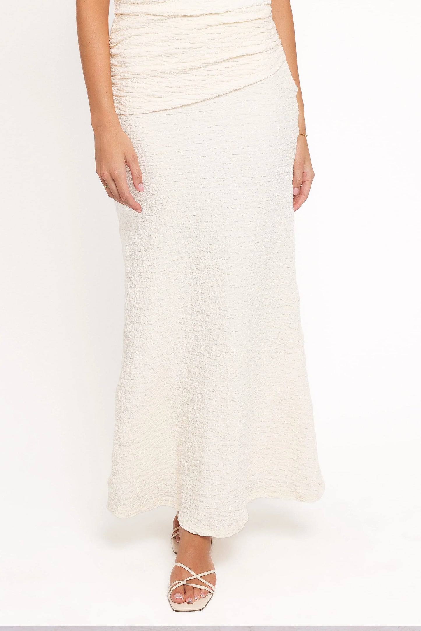 Vesper Maxi Skirt Set - Cream