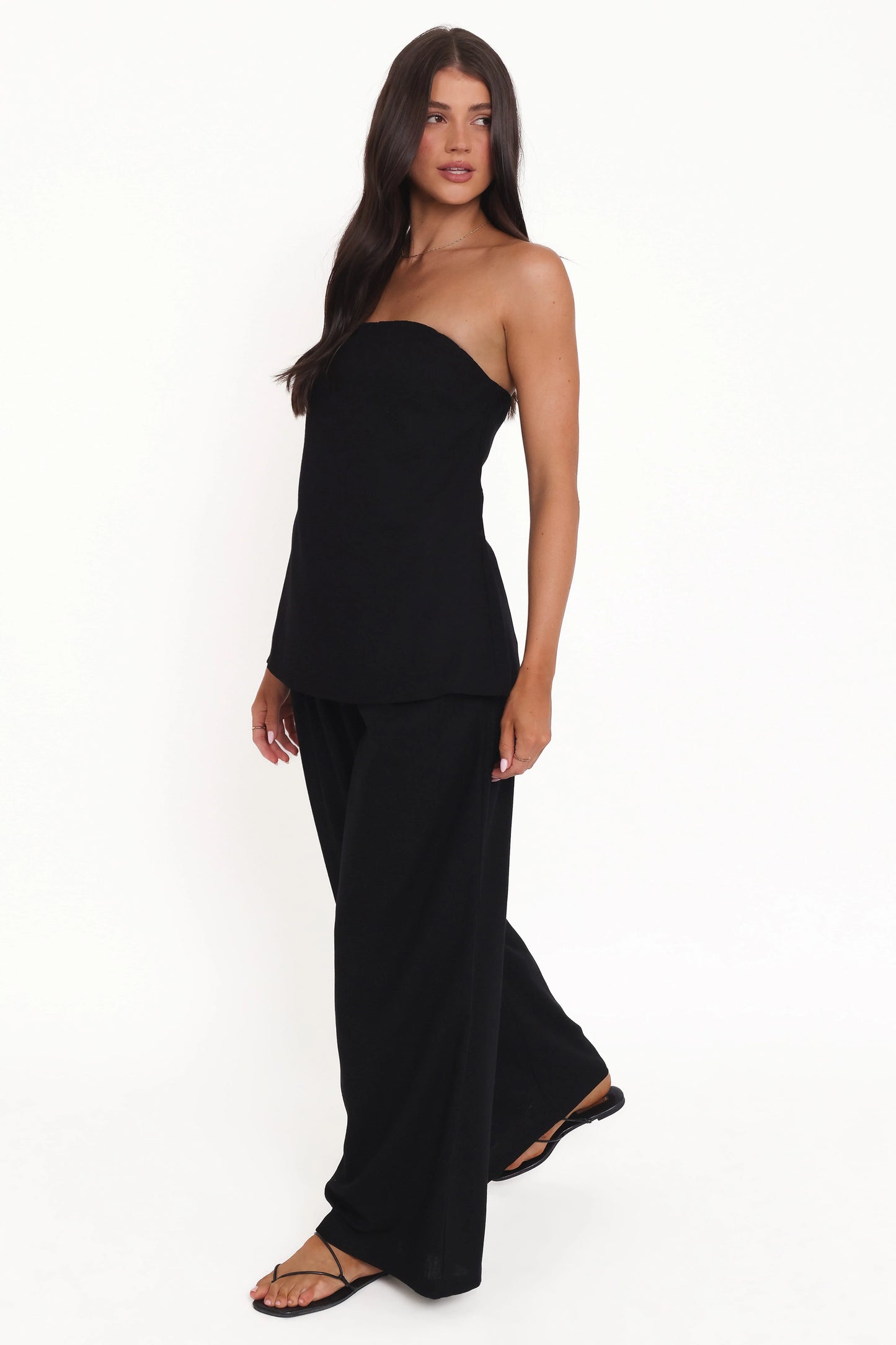 Arles Wide Leg Pants - Black