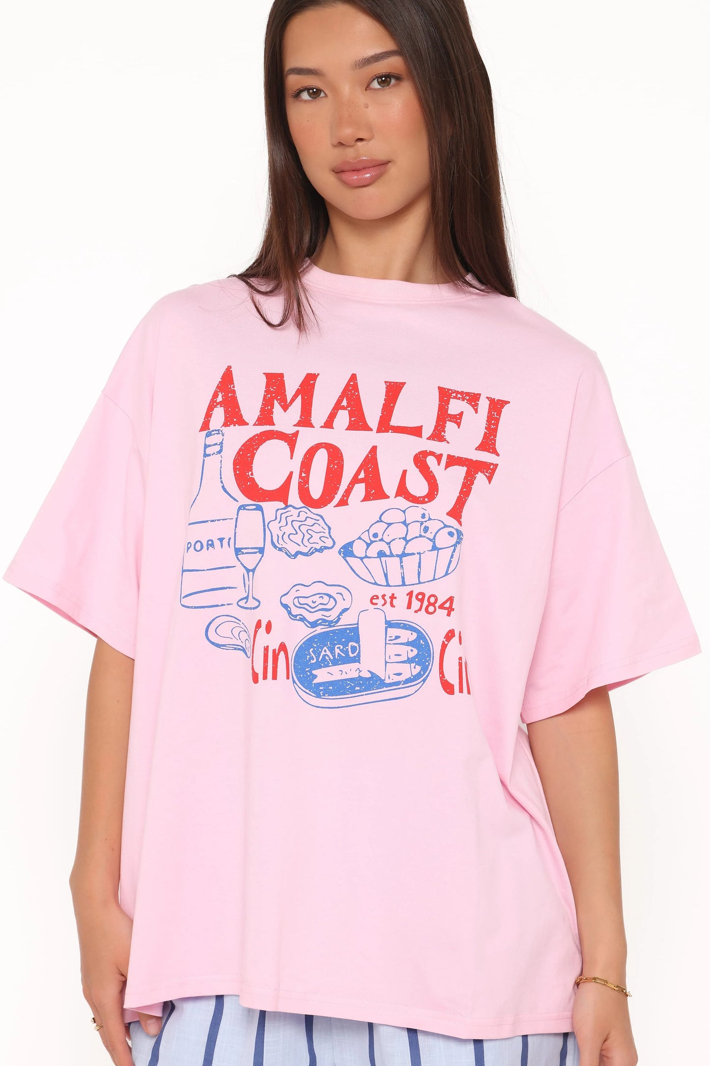 Bridget Short Set - Pink Amalfi Coast
