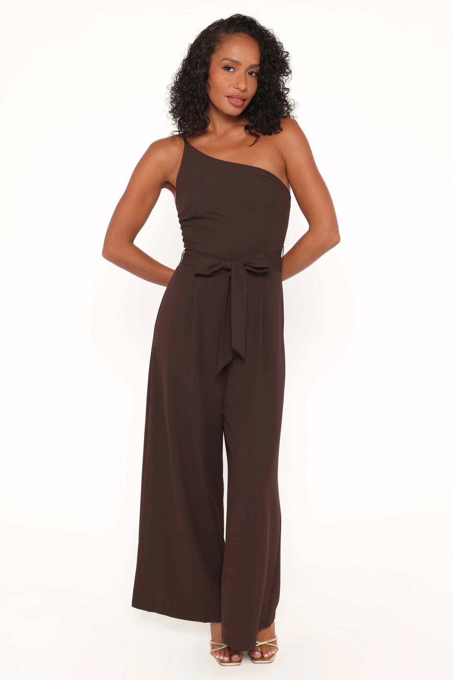 Leyton Jumpsuit - Chocolate Brown